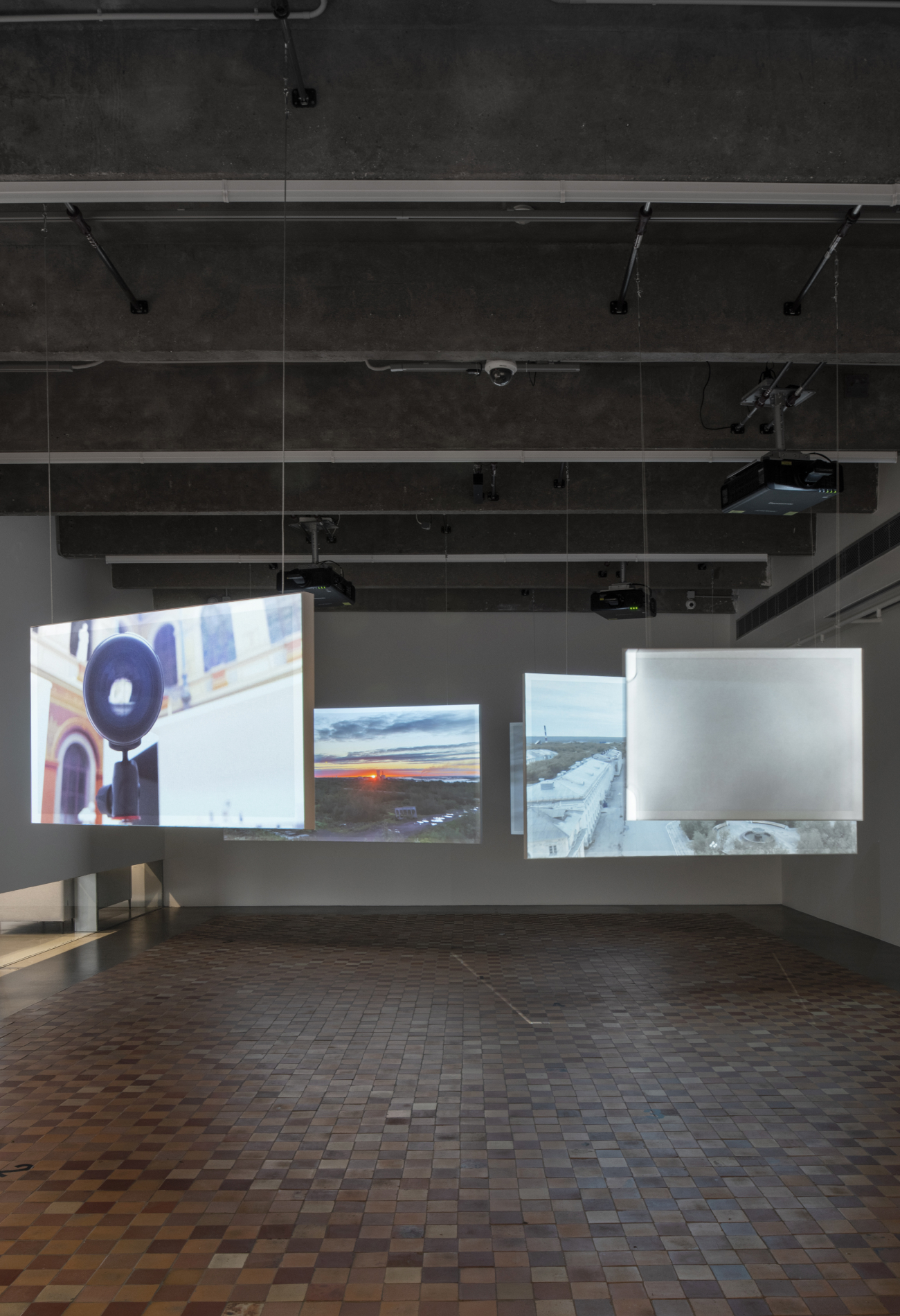 Installation view of Hanna Zubkova’s project False Sun. The Hunter at Garage Museum of Contemporary Art, 2023  Photo: Alexey Narodizkiy © Garage Museum of Contemporary Art