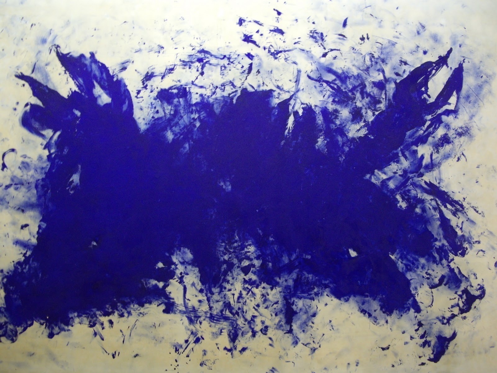 Yves Klein. Great Blue Cannibalism, Tribute to Tennessee Williames. 1960. Oil on canvas
