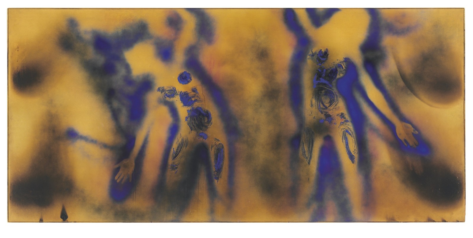 Yves Klein. FC1. 1962. Dry pigment and synthetic resin on panel. 141 х 299.5 х 3 cm. Private collection