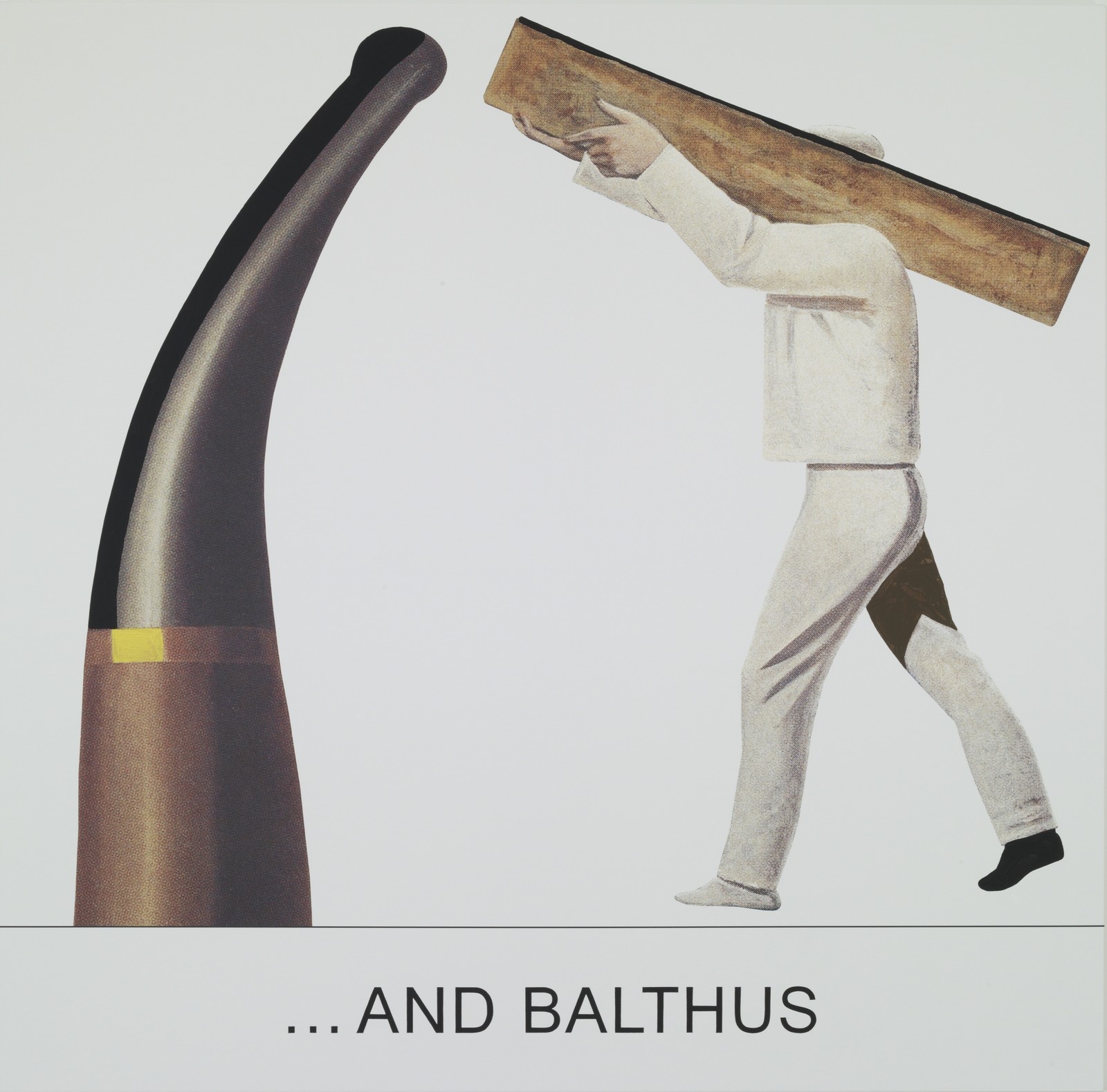 John BaldessariDouble Bill:...And Balthus, 2012Varnished inkjet print on canvas with acrylic and oil paint59 x 60 in. (149.86 x 152.4 cm)Courtesy of the artist and Marian Goodman Gallery