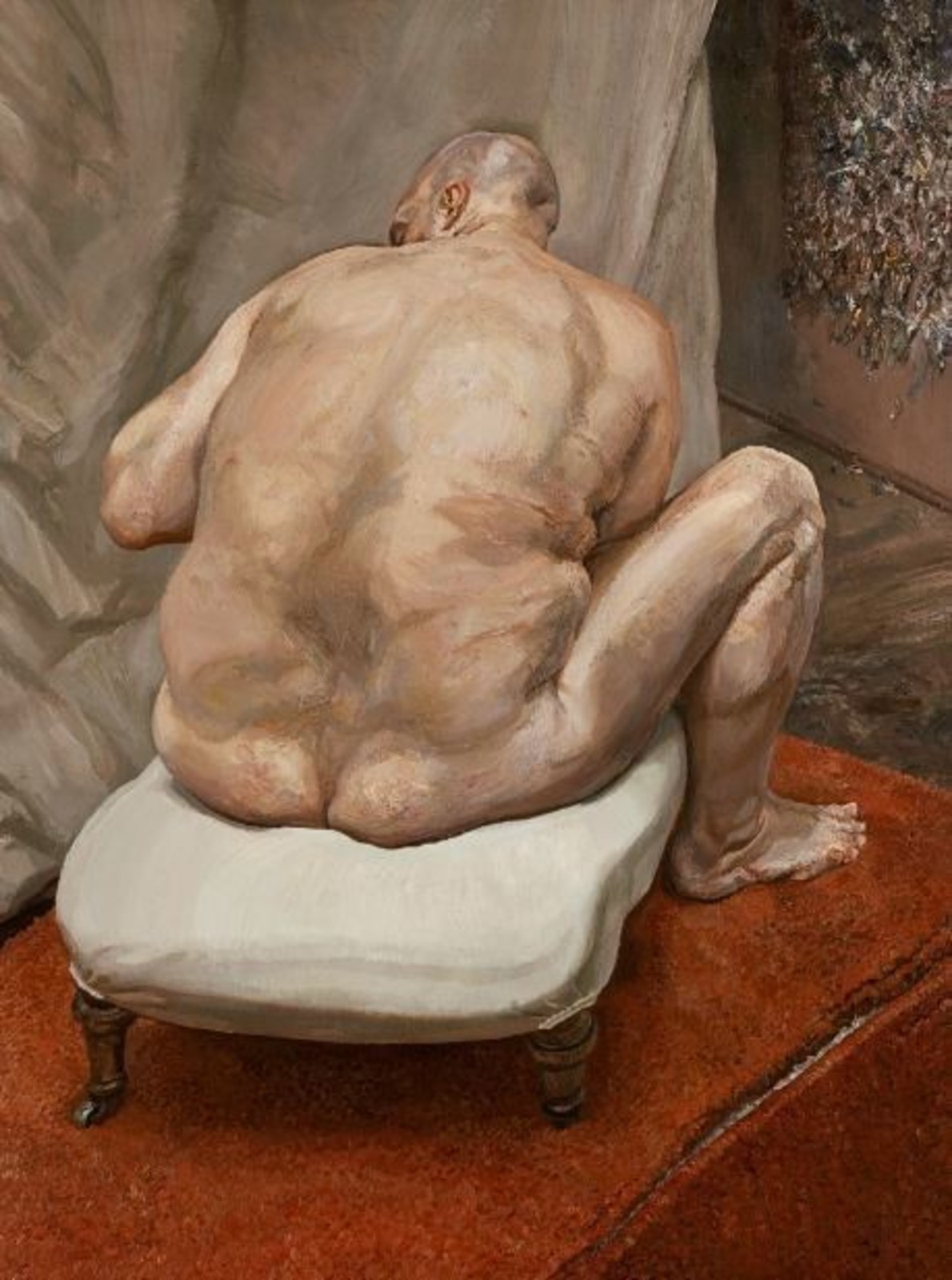 Lucian Freud. Naked Man, Back View. 1991-1992. Oil on canvas. 183.5 x 137.5 cm. Metropolitan Museum of Art (New York City, United States).