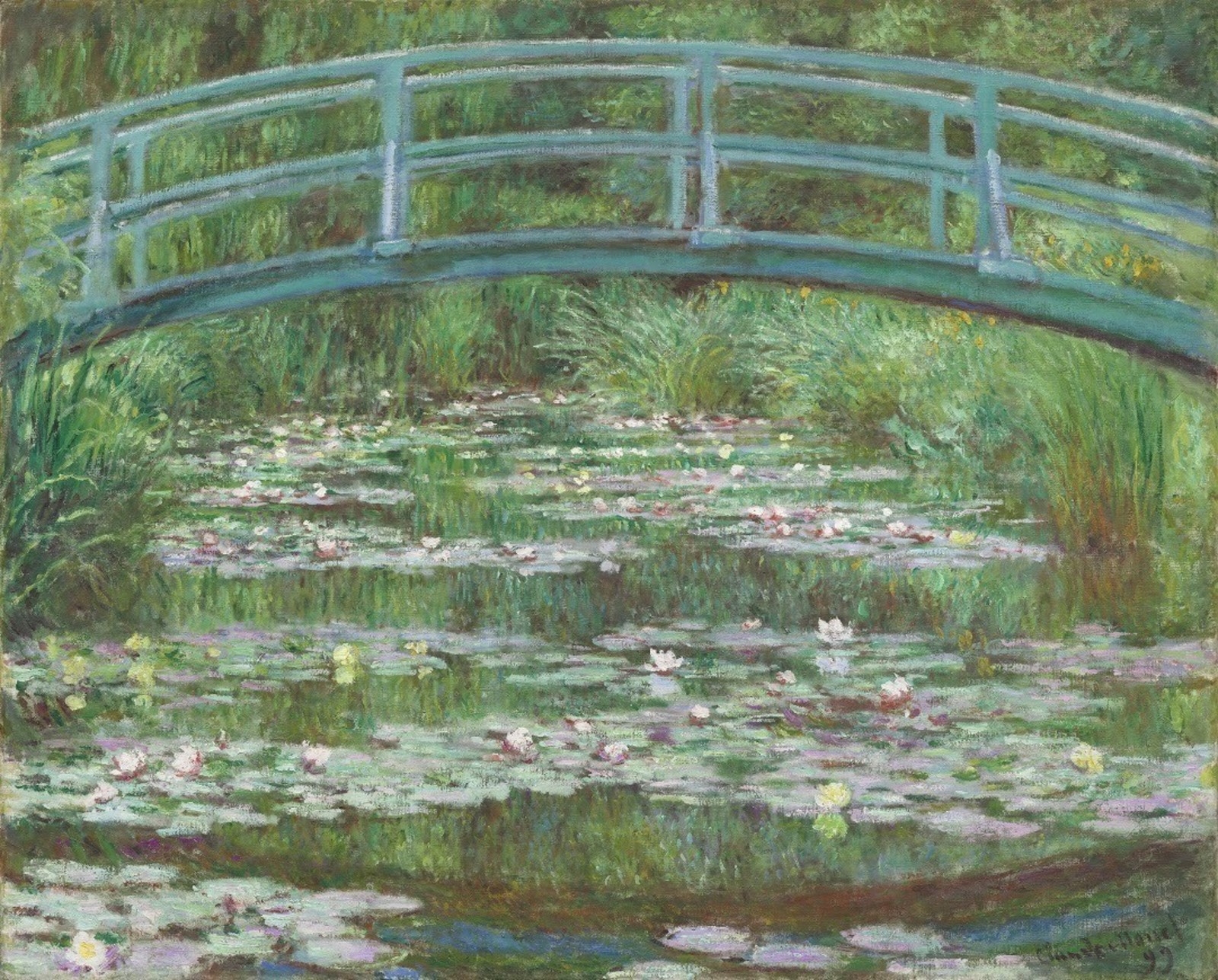 Claude Monet, Waterlily Pond, Green Harmony,1899, oil on canvas, 89 x 93 cm Musée d'Orsay, Paris, France