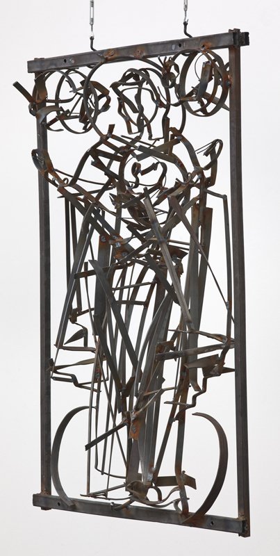 Dmitry Gutov. E&rsquo;IK&rsquo;&Omega;N. Orans. 2012. Metal, welding. Courtesy The Museum of Russian Icon, Moscow