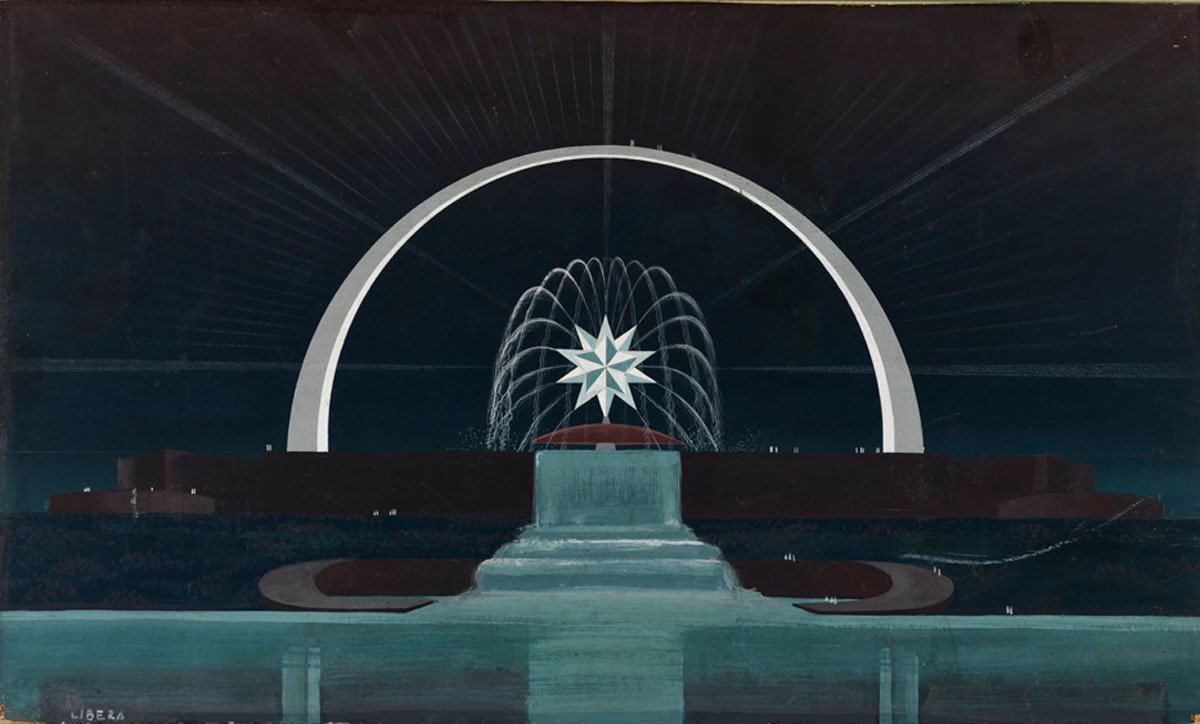 Проект Дворца света и воды для Всемирной выставки 1942 года в Риме. 1939&copy; Mart Museum
