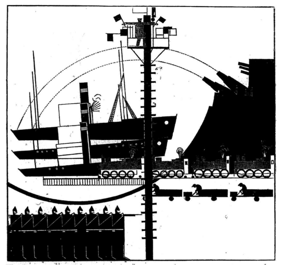 Рисунок Аврамова к Симфонии Гудков в Баку, 1923 (1).png