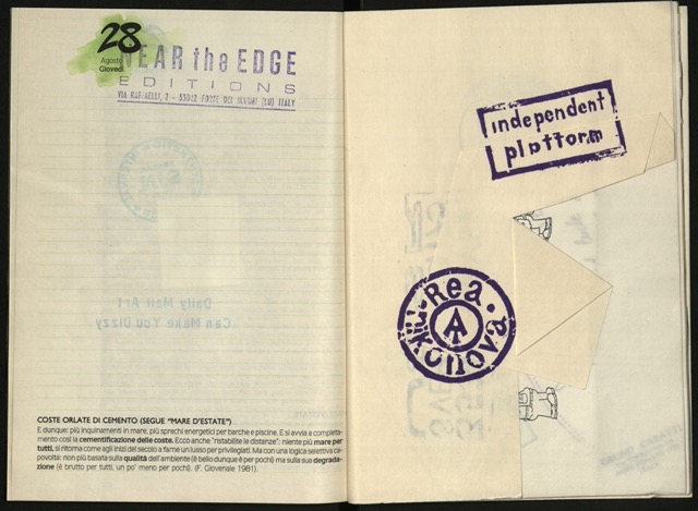 Ры Никонова. Independent platform. Зин Total, № 15. 1987. Фонд Ры Никоновой и Сергея Сигея, архив Музея современного искусства «Гараж»