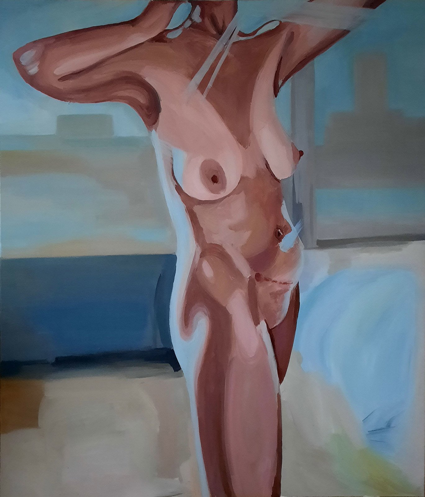 Jana SmetaninaTrace. From the project Imperfections, 2019&ndash;2021Oil on canvasCourtesy of the artist
