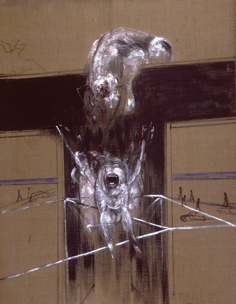 Francis Bacon. Fragment of a Crucifixion. 1950. Oil and cotton wool on canvas. 55 х 43 cm. Stedelijk Van Abbemuseum, Eindhoven