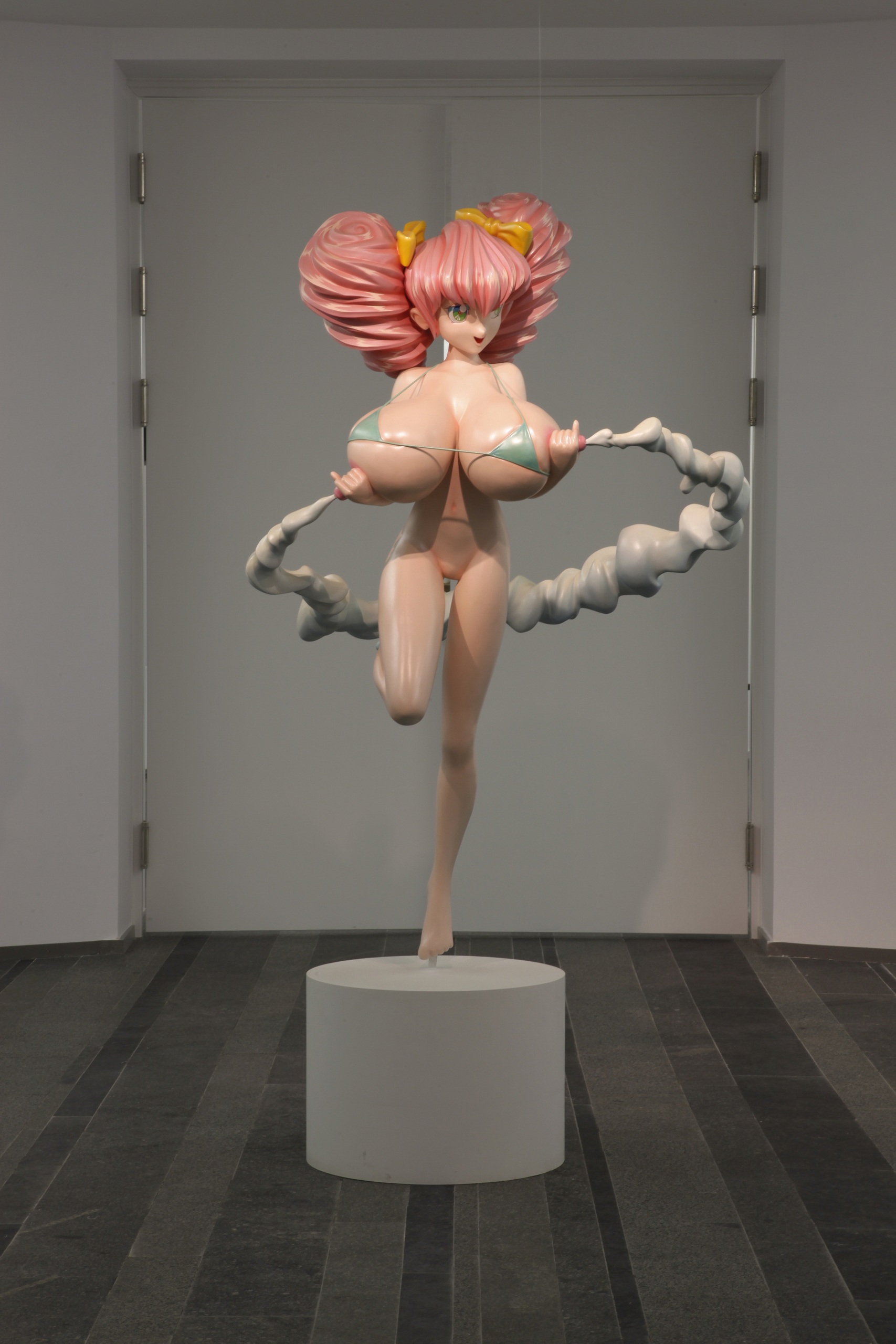 Такаси Мураками. Хиропон. 1997. Стекловолокно, масло, акрил. 223,5x104x122