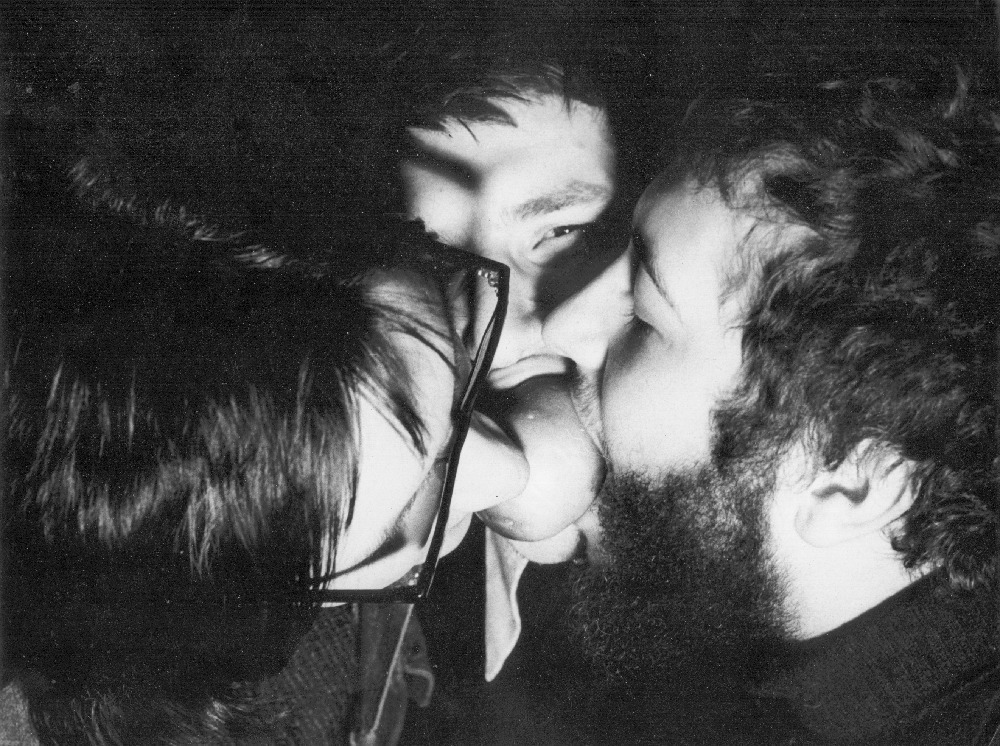 The Nest (Gnezdo) Group (Gennady Donskoy, Mikhail Roshal, Victor Skersis) Eating, Performance, 1978, Moscow Photo: Valentin Serov Courtesy Archive of Garage Museum of Contemporary Art