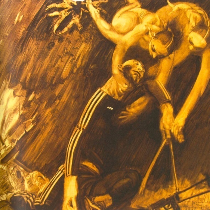 Зов. Из серии «Гурии». 2004  Холст, уголь, акрил  Предоставлено автором