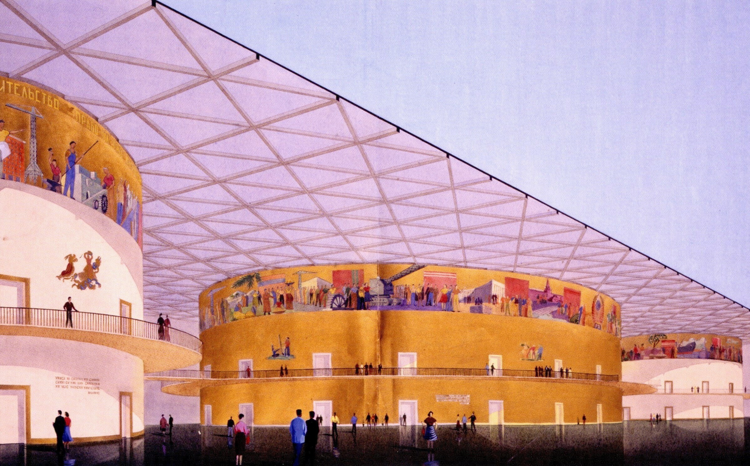 The Palace of the Soviets on Lenin Hills, Moscow. Proposal by Aleksandr Vlasov, 1958 ГНИМА им. А.В. Щусева / The Schusev State Museum of Architecture