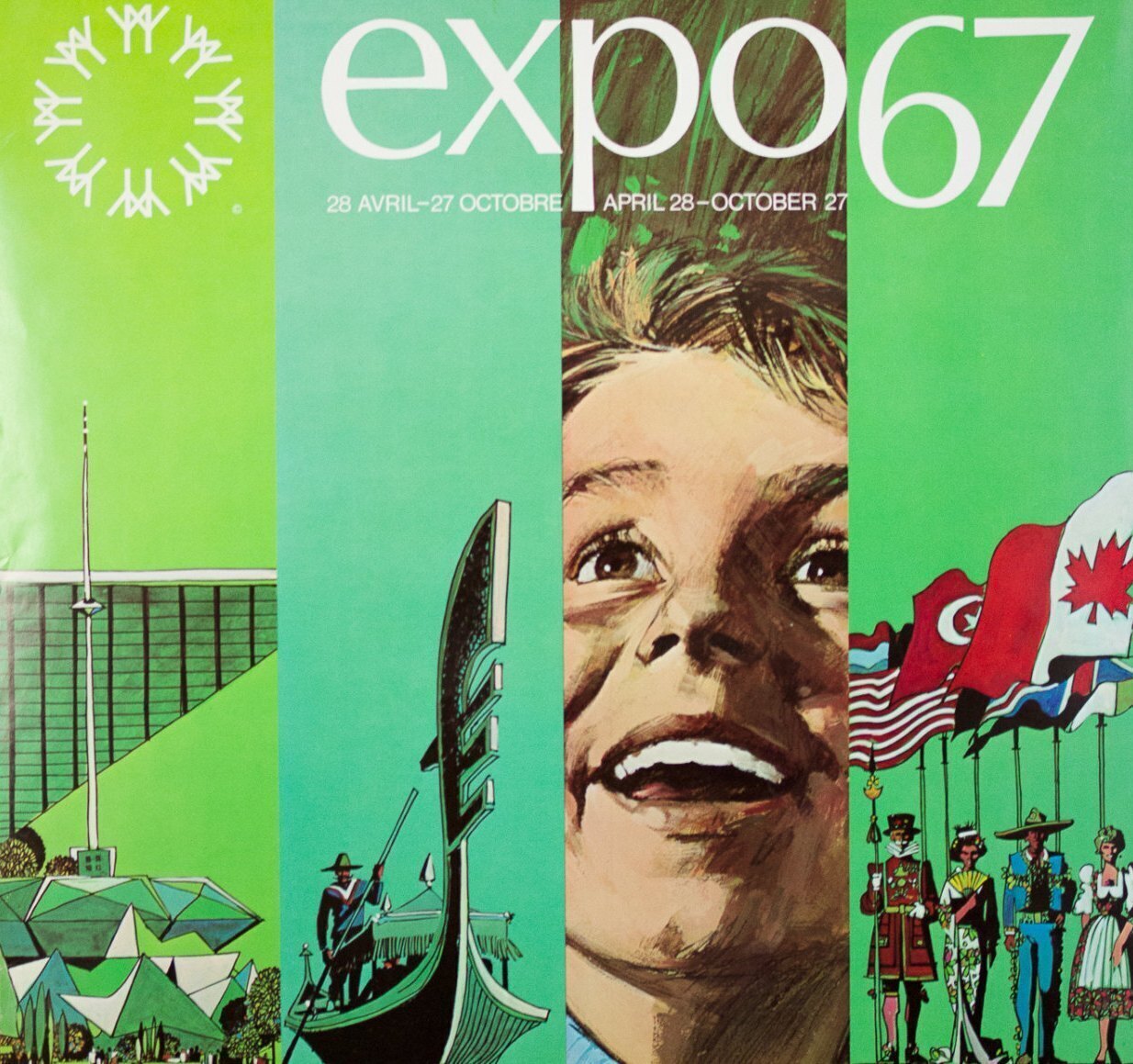 Poster for the 1967 International and Universal Exposition in Montreal. 1967