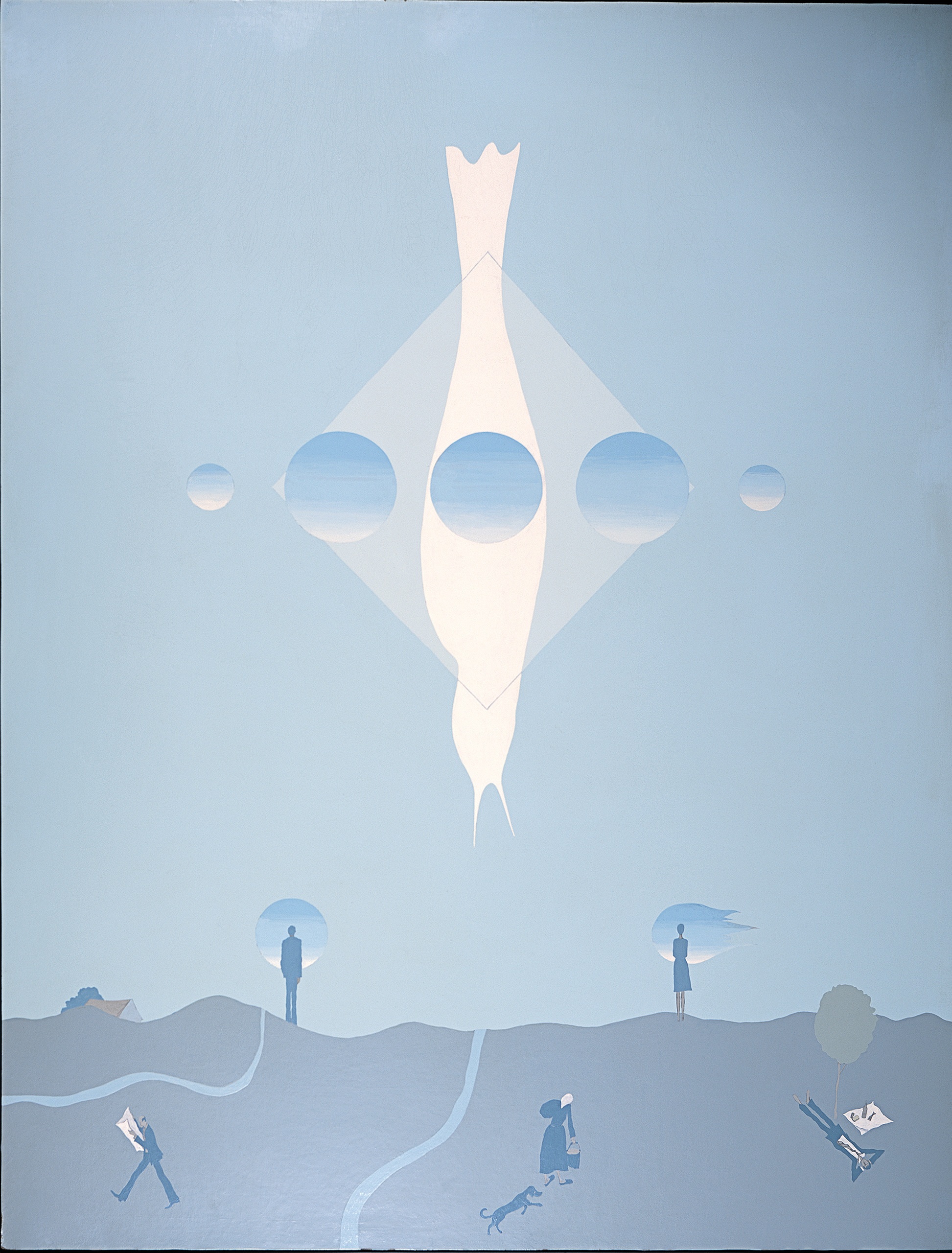 Виктор ПивоваровБелая птица, 1977Оргалит, нитроэмальПредоставлено Музеем Искусства Авангарда (МАГМА)