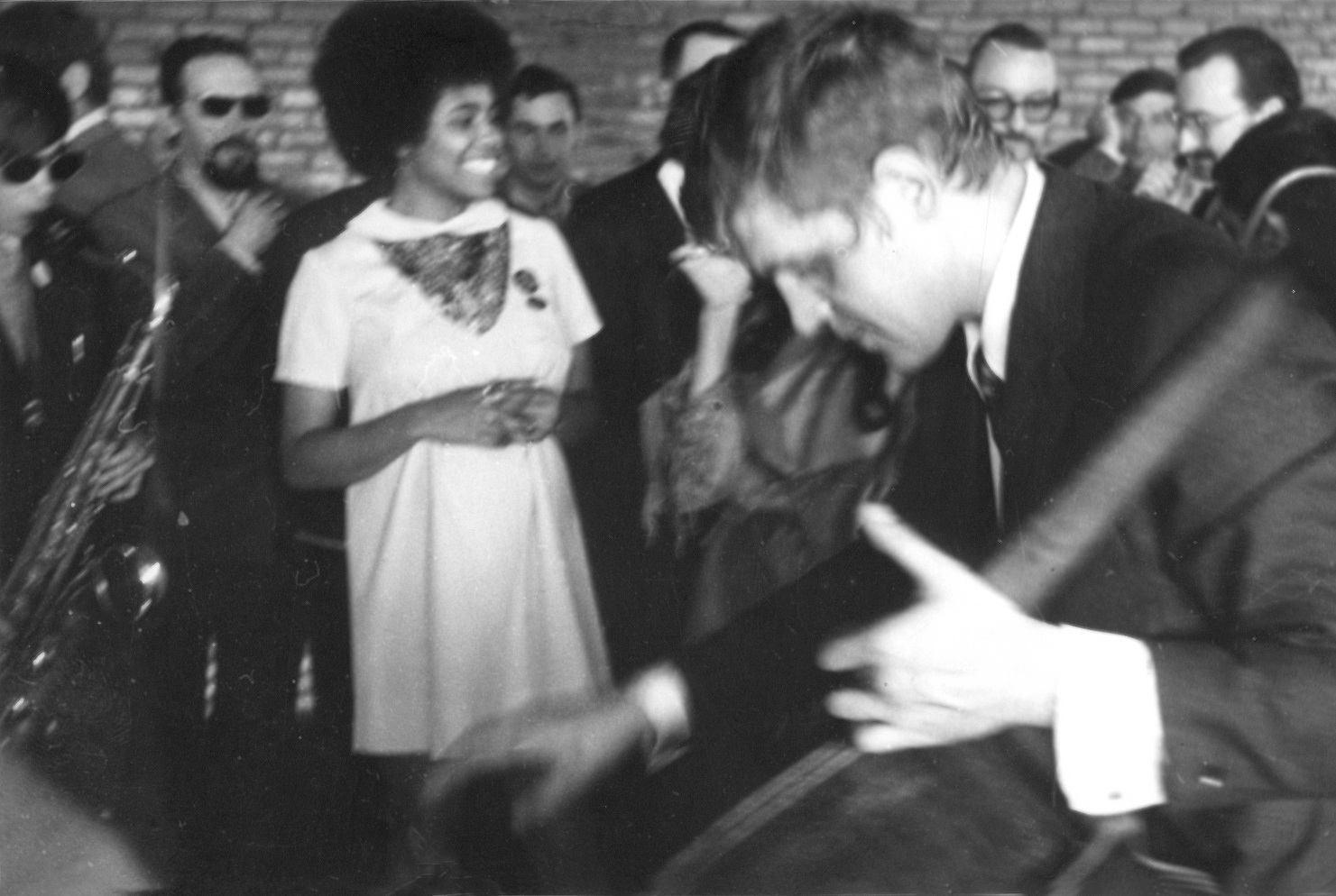 Кафе &laquo;Времена года&raquo;. 1972. Джем с бендом Теда Джонса &mdash; Мела Льюиса. Предоставлено Владимиром Садковкиным