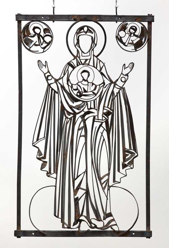 Дмитрий Гутов. E’IK’ΩN. Оранта. 2012. Металл, сварка. Коллекция Музея русской иконы, Москва