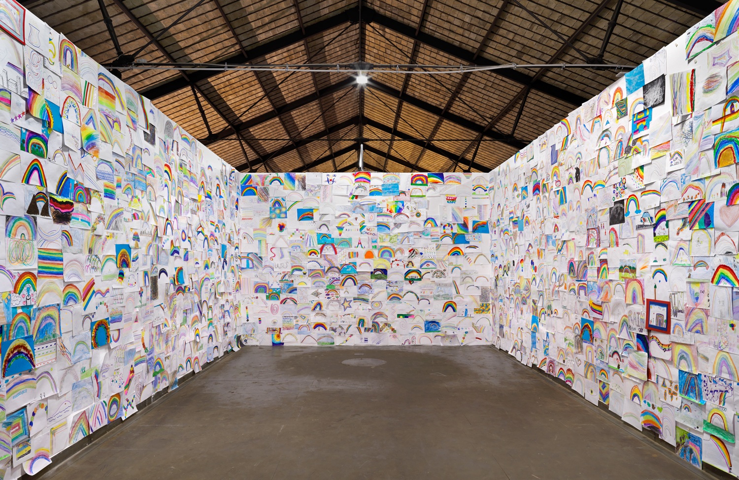 Ugo Rondinone, Golden Days & Silver Nights, Macro - Mercati di Traiano, Rome 2016, Courtesy of the artist