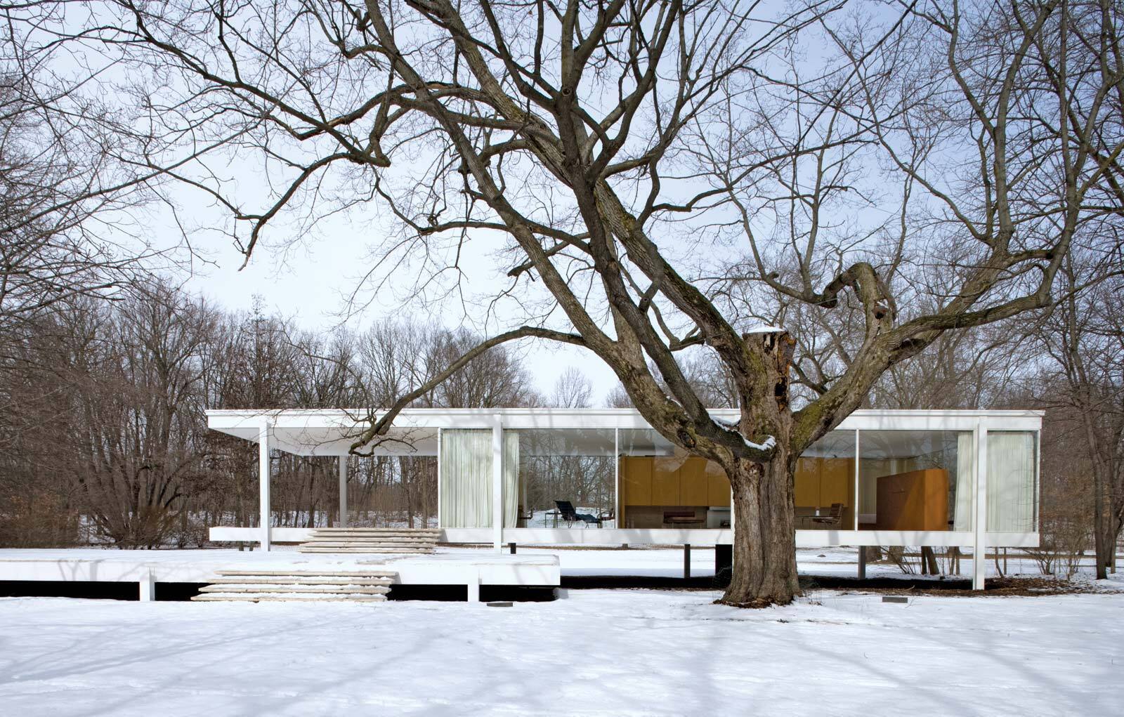 Farnsworth House. 1951.© Carol M. Highsmith’s America/Library of Congress, Washington, D.C. (LC-DIG-highsm-04118)