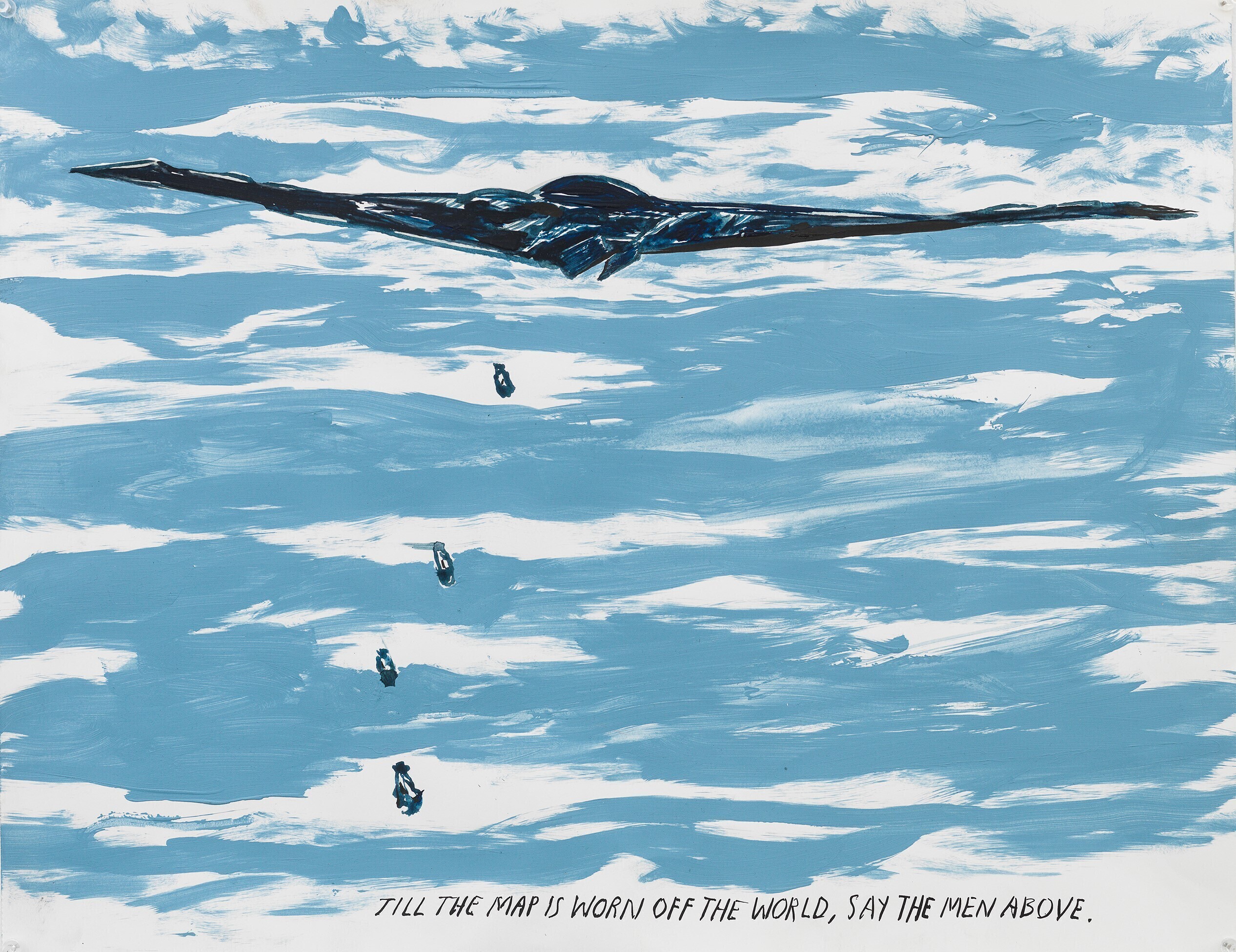 Raymond PettibonNo Title (Till the Map&hellip;), 200848.3 &times; 61 cmPen, ink and gouache on paperCourtesy David Zwirner, New York