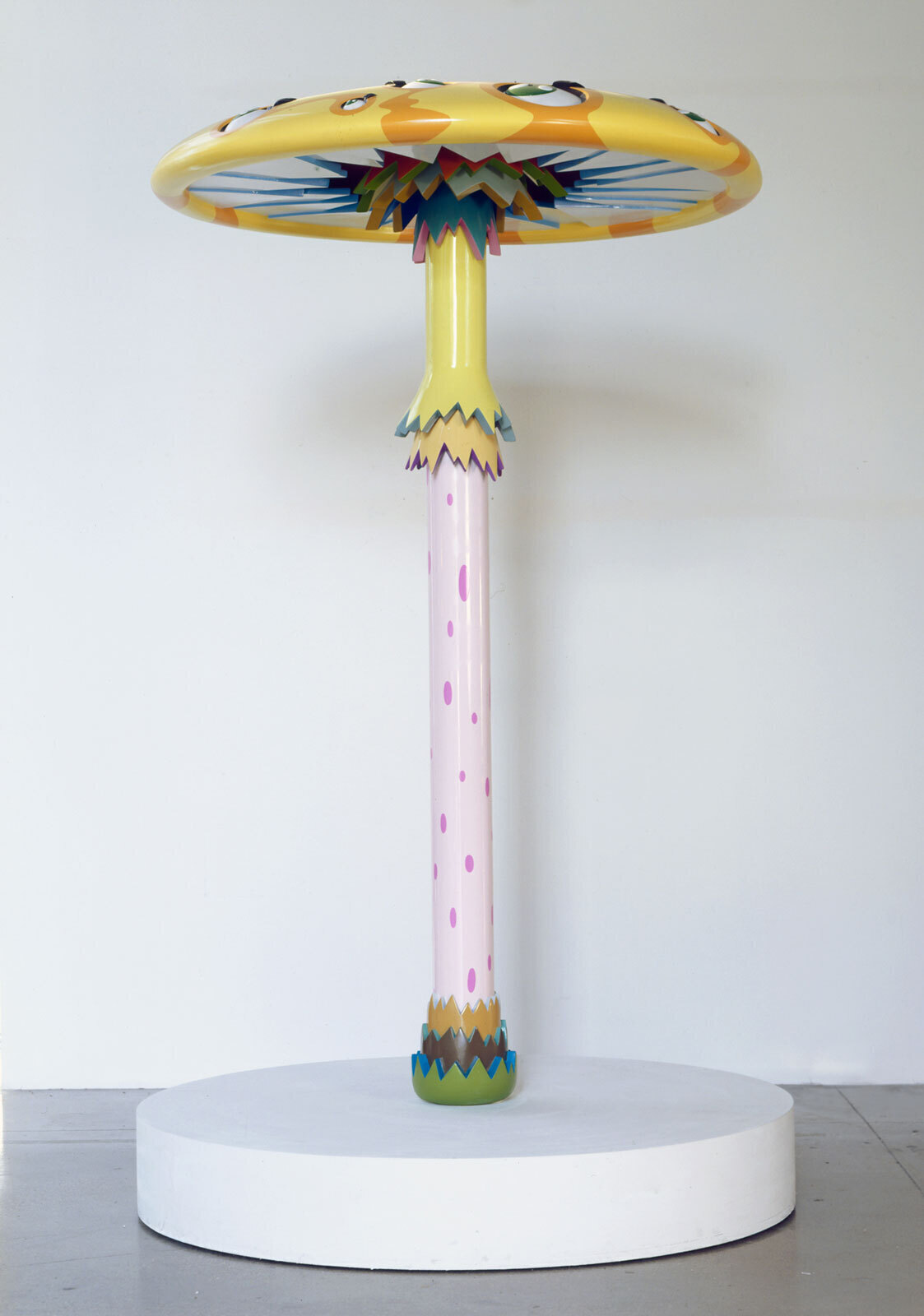 Takashi MurakamiTroll&rsquo;s Umbrella, 2002Oil paint, acrylic, synthetic resins, fiberglass and iron, 235 &times; 140 &times; 140 cmPrivate collection. Courtesy Perrotin&copy; 2002 Takashi Murakami/Kaikai Kiki Co., Ltd. All Rights Reserved.