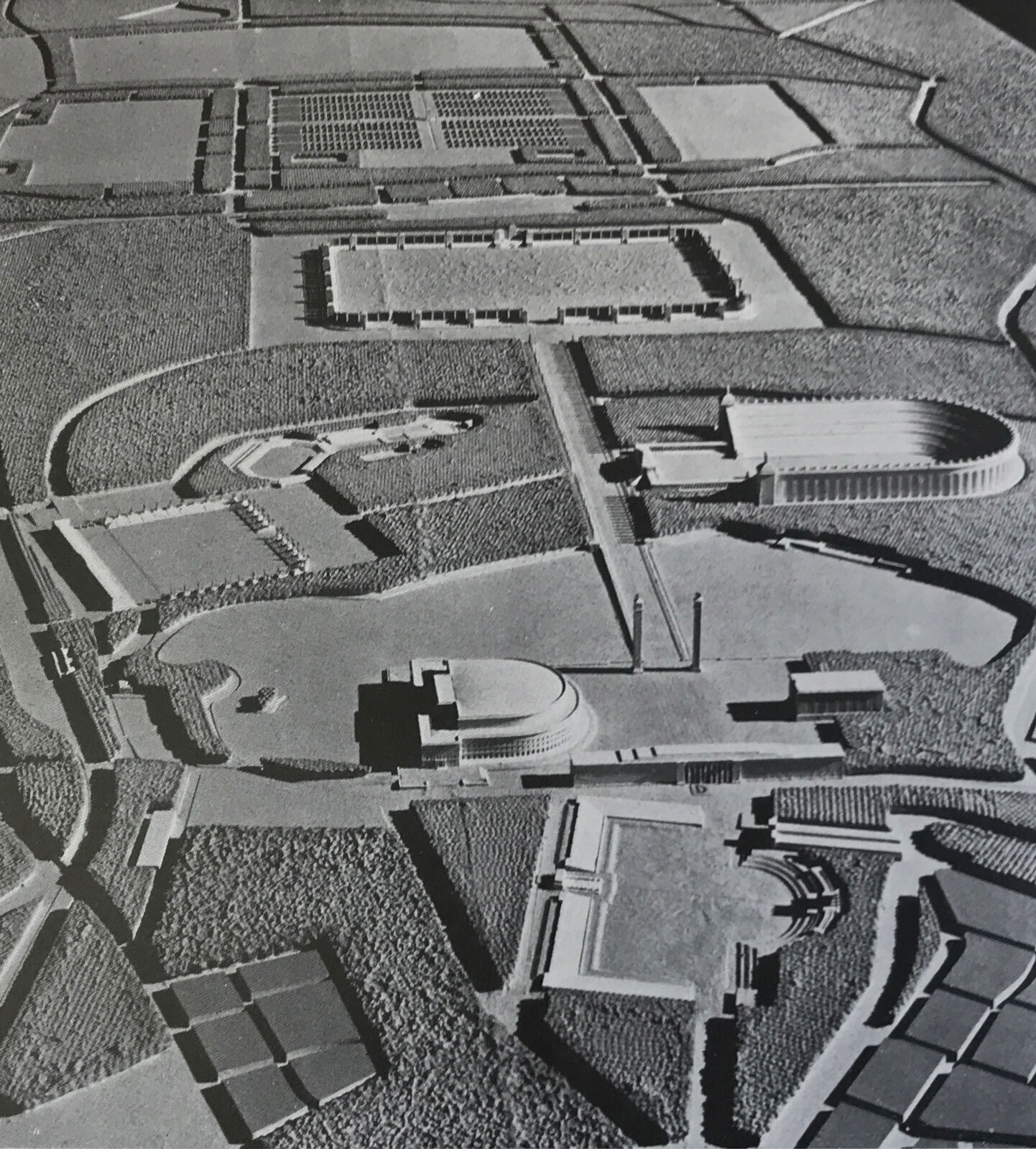 Альберт Шпеер. Макет церемониального комплекса в Нюрнберге. 1935