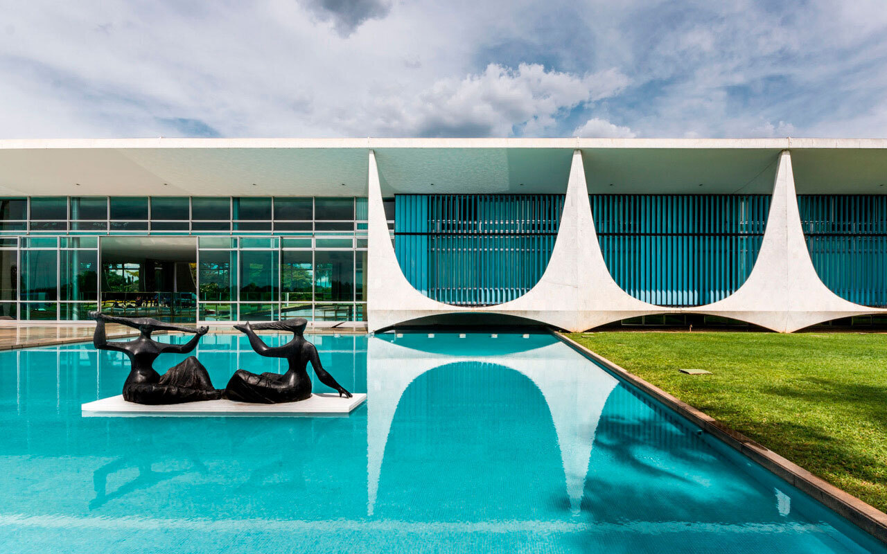 Резиденция президента, Бразилиа. 1957. Фото: Gonzalo Viramonte