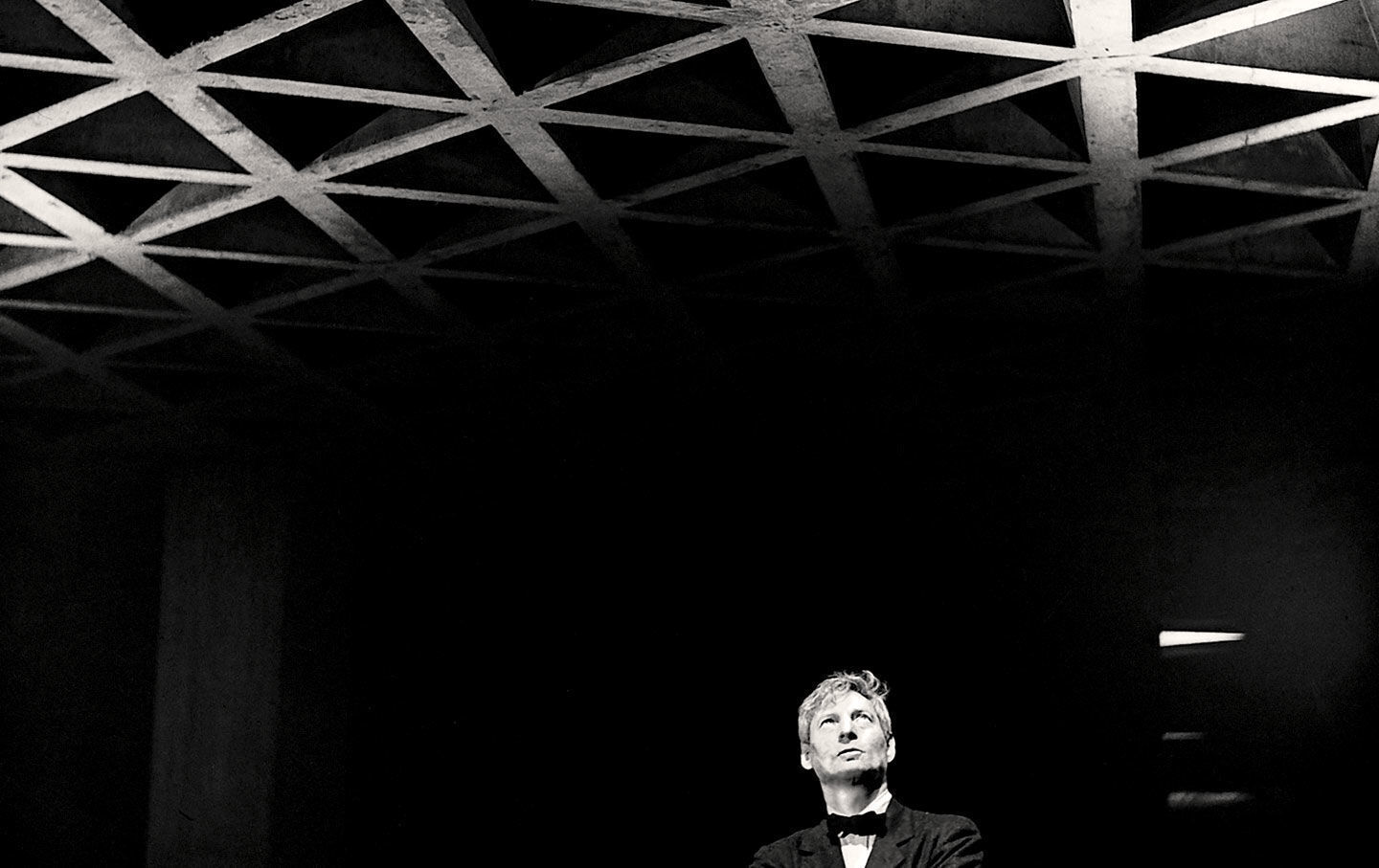 Луис Кан в Художественной галерее Йельского университета. 1953. Предоставлено Lionel Freedman Archives