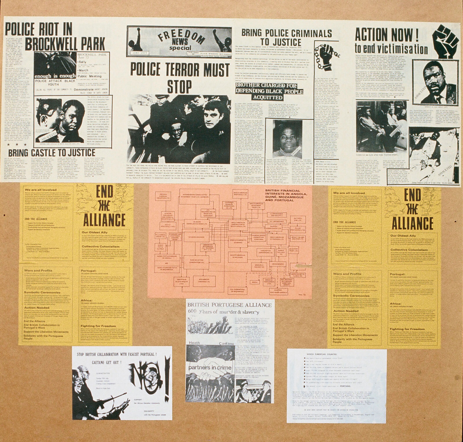 Рашид Араин. Посвящение Олувале. 1971&ndash;1973/1975 (фрагмент)Коллаж. 122 &times; 122 смПредоставлено художником