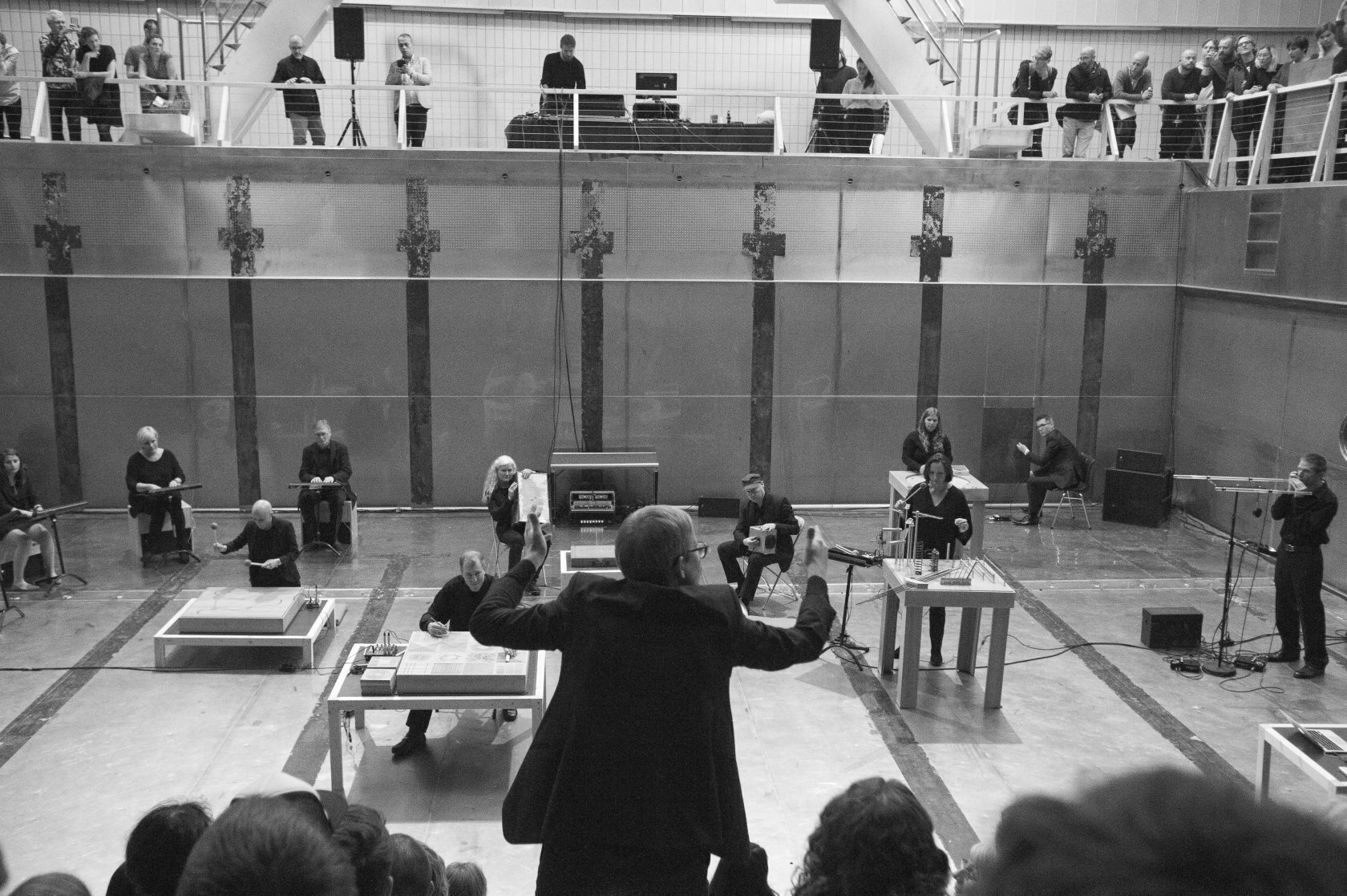 WITHIN / Infinite Ear, opening concert, Bergen Assembly, Sentralbadet, Bergen, 2016. Photo: Thor Br&oslash;dreskif.