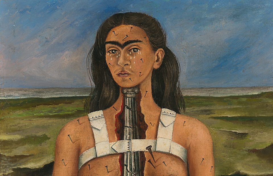 Фрида Кало. Фрагмент картины "Сломанная колонна". 1944