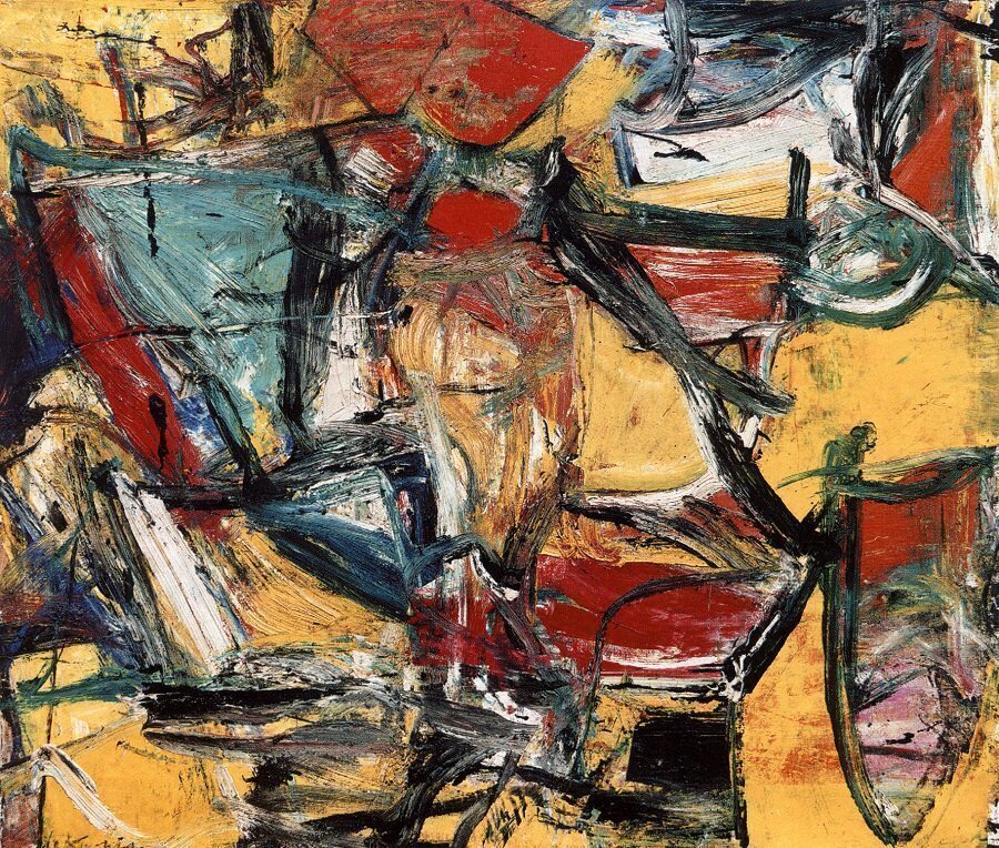 Виллем де Кунинг. Полицейская газета. 1955. © 2014 The Willem de Kooning Foundation.