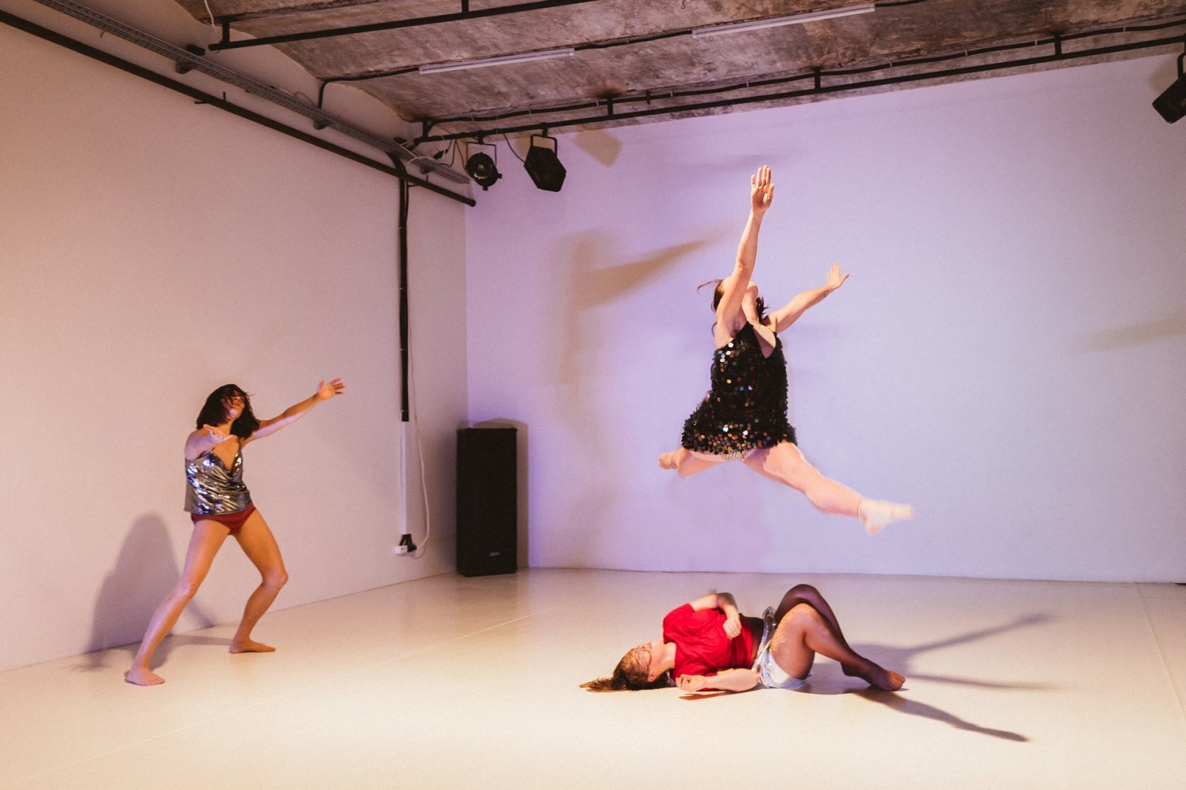 Photo: Tatyana YudinaPerformance program by the forum of independent curators &laquo;PLATFORM Vol.2&raquo; at SDVIG Studio of Performance Arts, 2017.