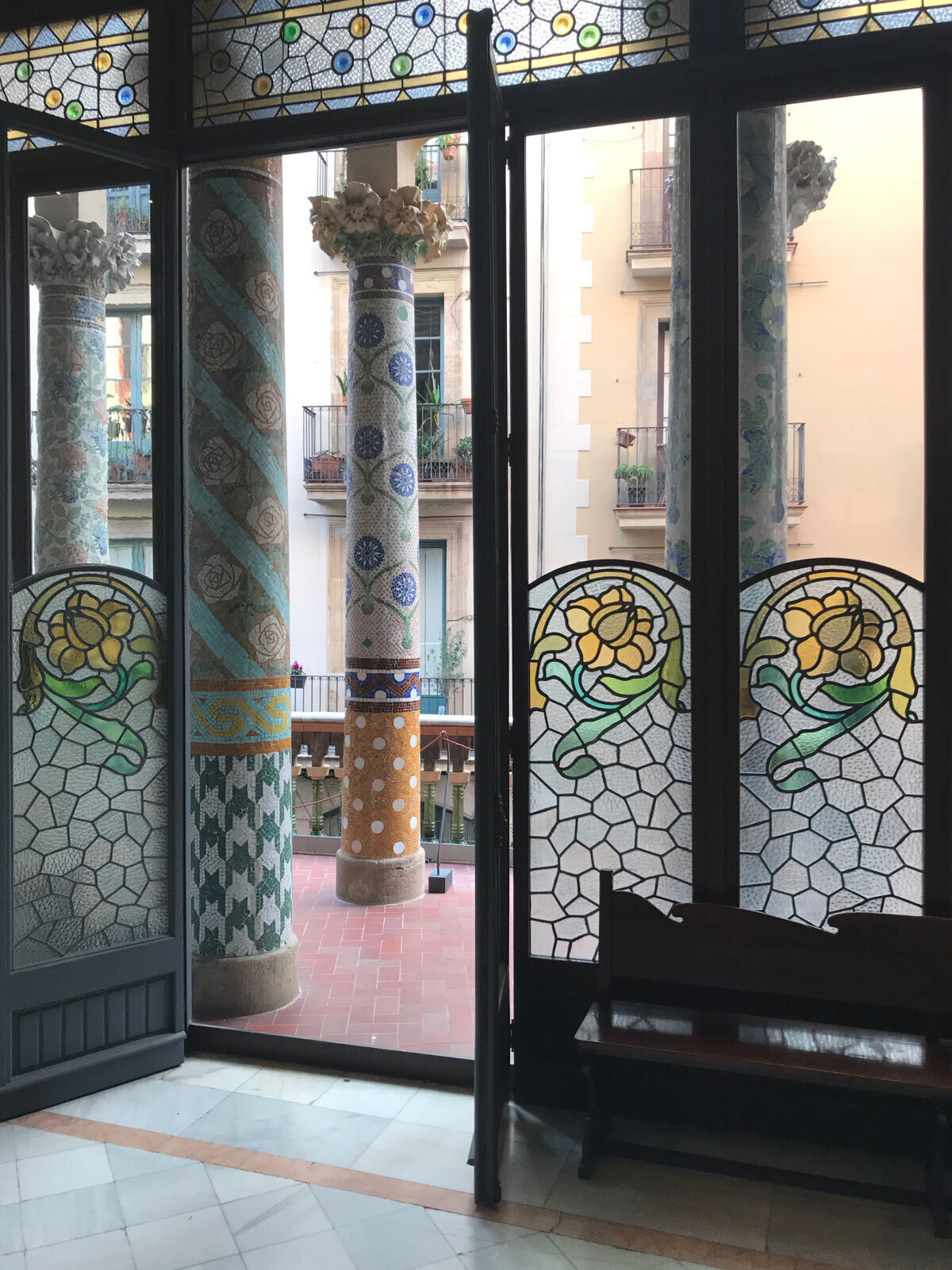 Выход на лоджию Дворца каталонской музыки в Барселоне. 1905&ndash;1908Фото: Анна Броновицкая