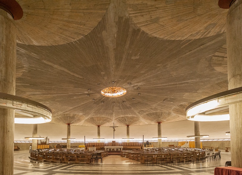 Интерьер Церкви Христа-Царя в Специи. 1956&ndash;1975Фото: Жаклин Поджи