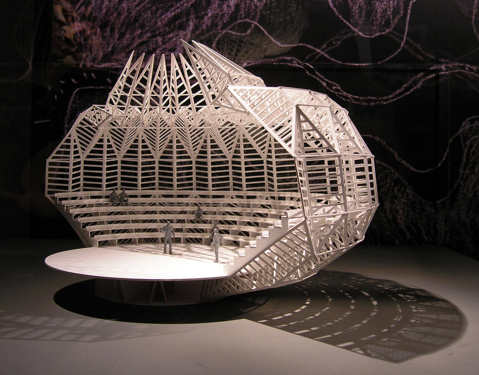 Проект подземного театра в пещере Джейта, Ливан. 1968© SEIER+SEIER