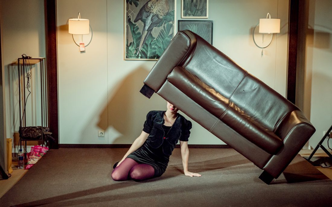 Marija Baranauskaitė, The Sofa Project, 2020, Lithuanian Dance Information Center. Photo: Glasses&rsquo;n beard photography