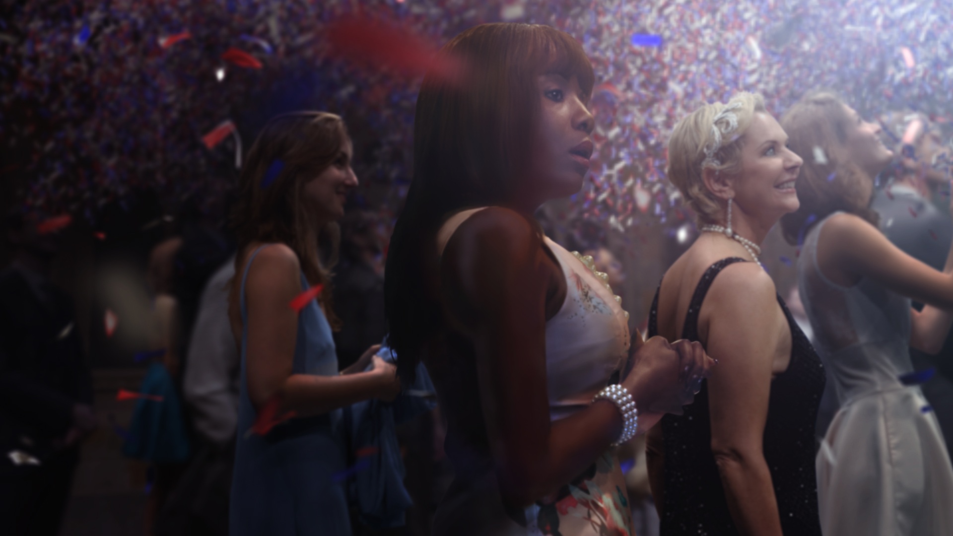 Давид КларбаутКонфетти. 2015&ndash;2018Двухканальная цветная видеопроекция, 3D-анимация, без звука. 18 мин. 25 сек.Предоставлено студией Давида Кларбаута&copy; David Claerbout