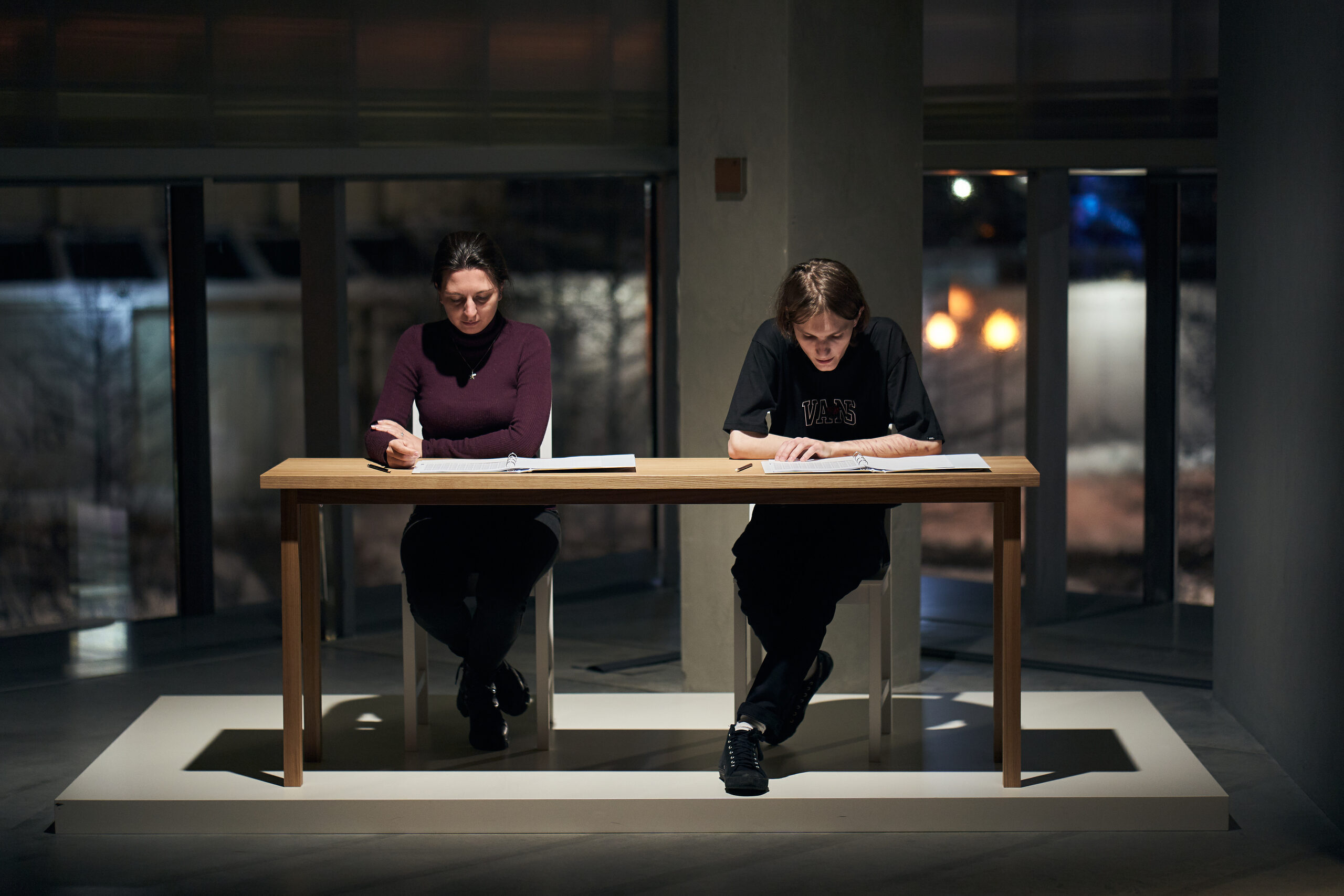 Перформанс-читка «Один миллион лет (прошлое и будущее)»Фото: Егор Слизяк©Музей современного искусства «Гараж»