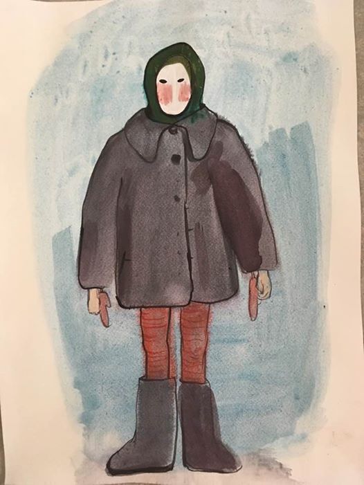 Глюкля (Наталья Першина-Якиманская). Глюниверсальный шпион. 2020 Бумага, акварель, гуашь Предоставлено художницей