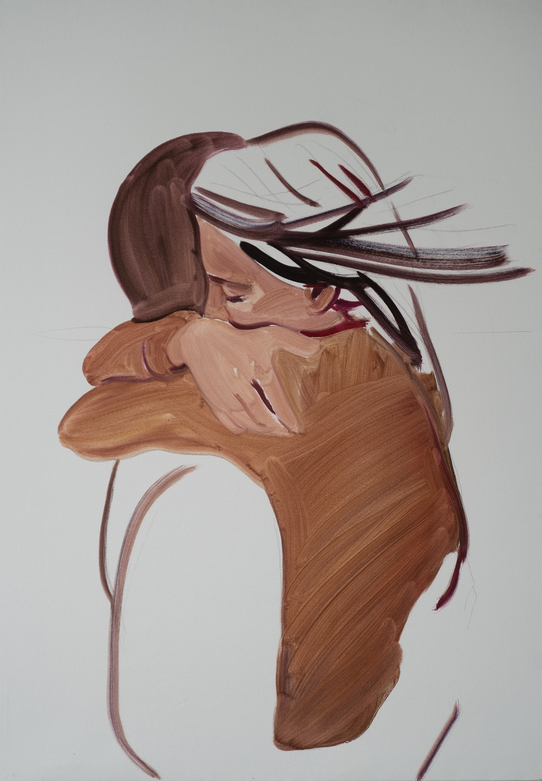 Ирина Аугульяро. Объятия. 2023Холст, маслоПредоставлено художницей