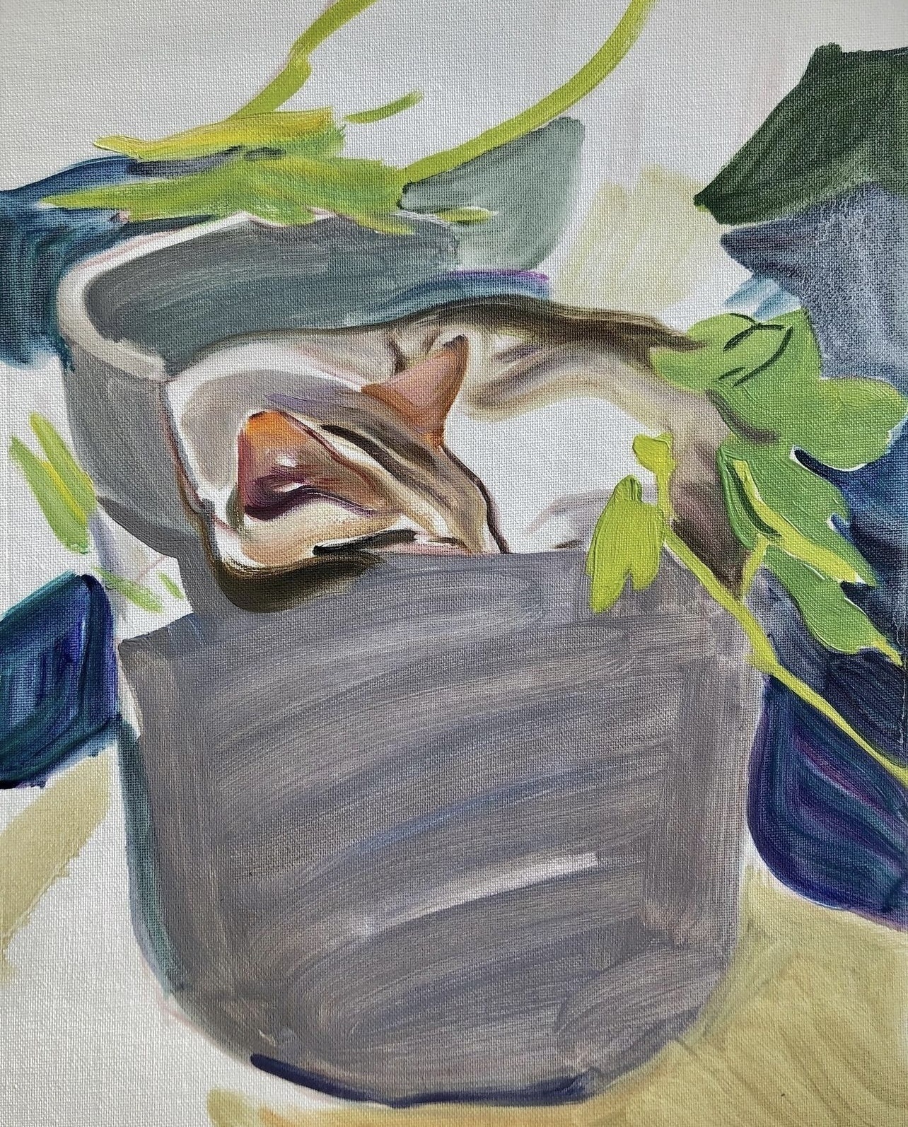 Ирина Аугульяро. Кот. 2022Холст, масло, 20×30 смПредоставлено художницей