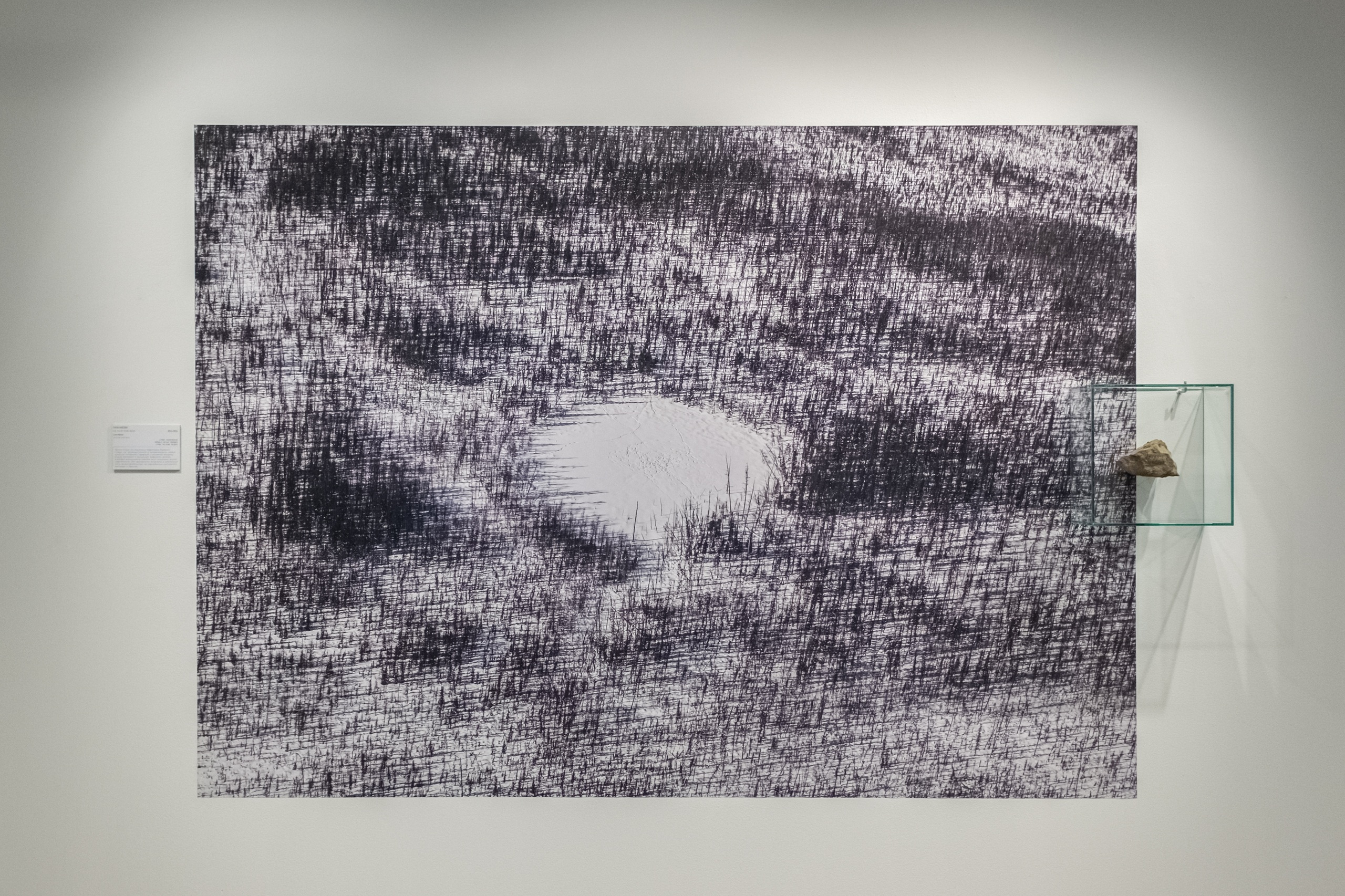 Atlas 01  Елена Аносова. Тунгусский метеорит. Атлас первого снега. 2016. Вид инсталляции в&nbsp;Мультимедиа Арт Музее, Москва. Предоставлено художницей