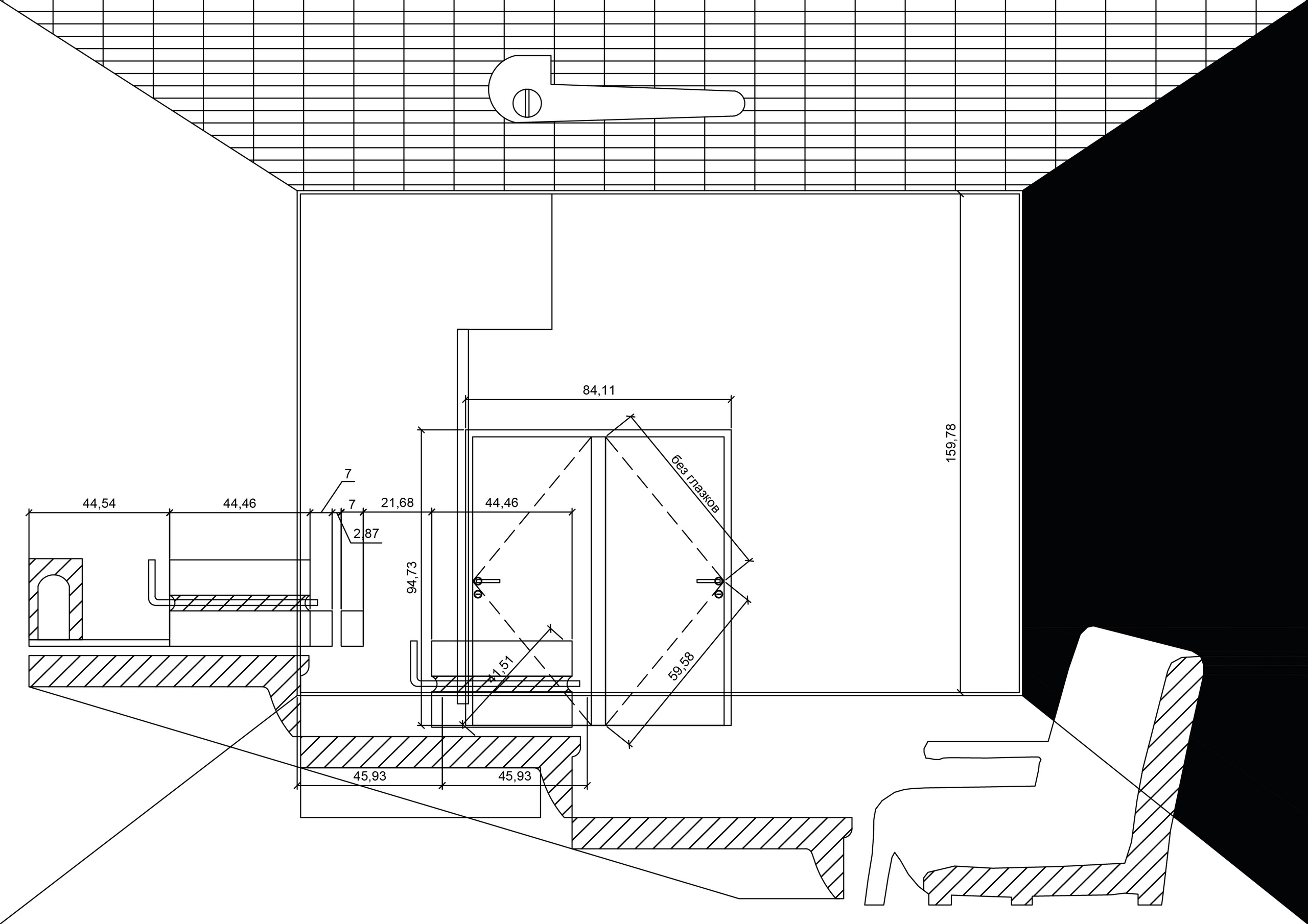 Фрагменты проекта «Тень». Цифровые эскизы к шелкографии. 2025