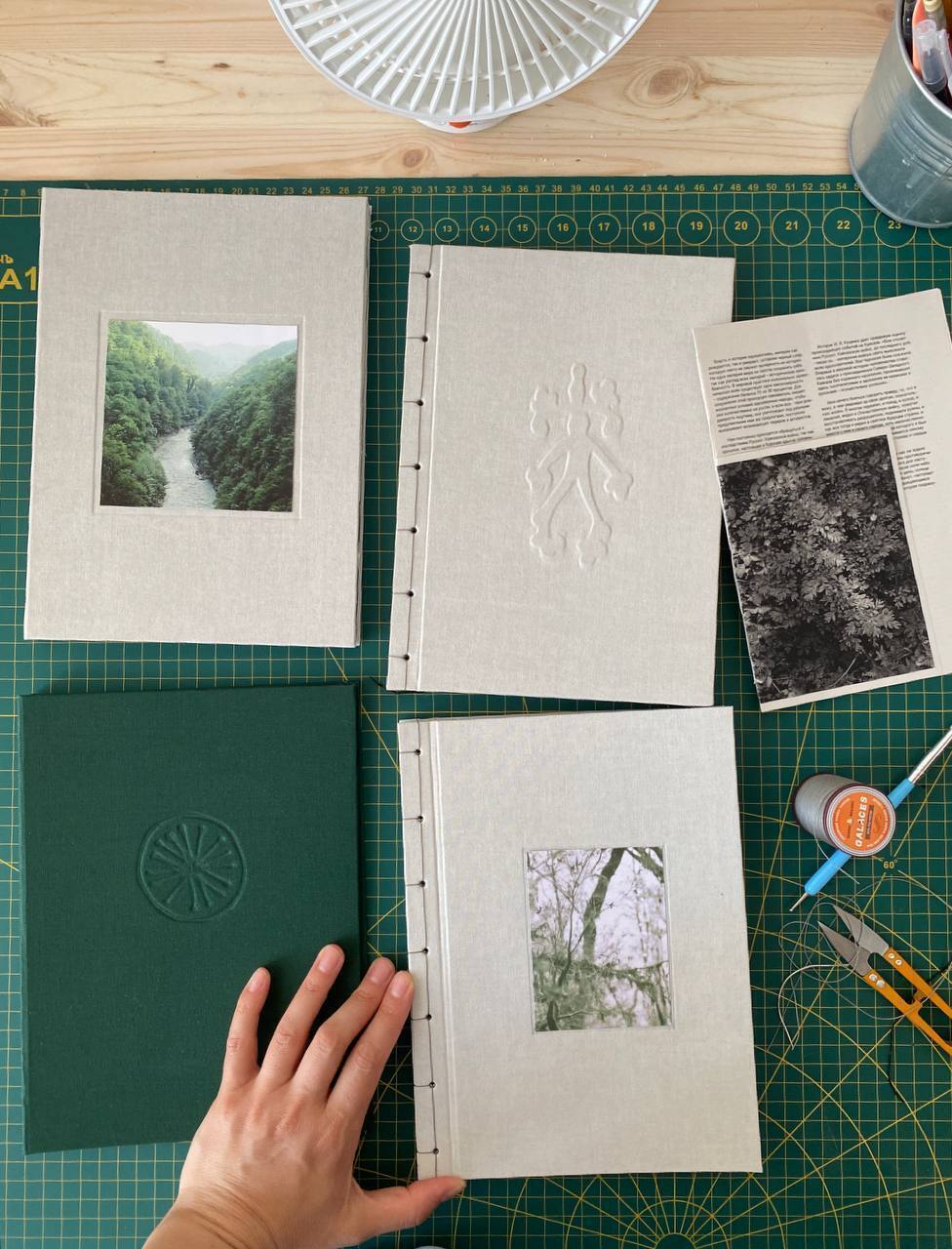 Обложки книг &laquo;Даже самшит не помнит&raquo; и &laquo;Остров, окруженный сушей&raquo;. 2025Предоставлено художницей&nbsp;