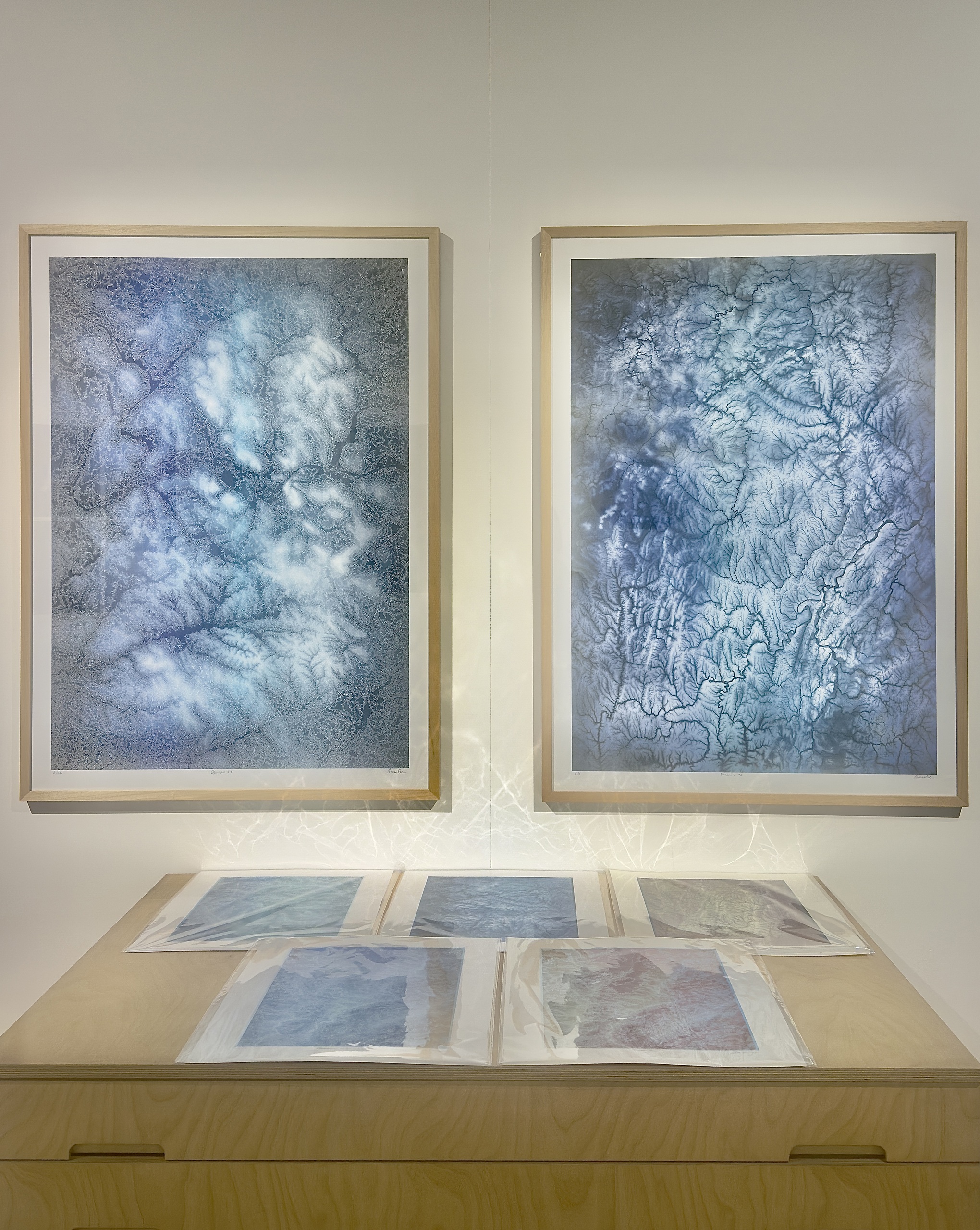 Елена Аносова. &laquo;Бассейн № 1&raquo; и &laquo;Одеяло № 1&raquo;. 2025. Фото: Павел Басин. Предоставлено Еленой Аносовой