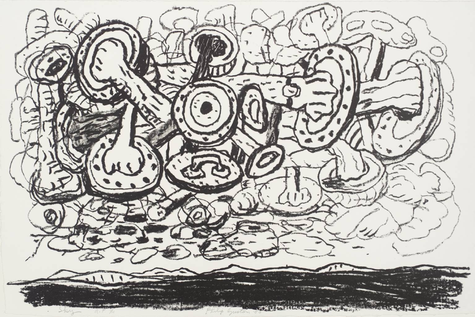 Филип Гастон. Небо. 1980. Фото: The Estate of Philip Guston