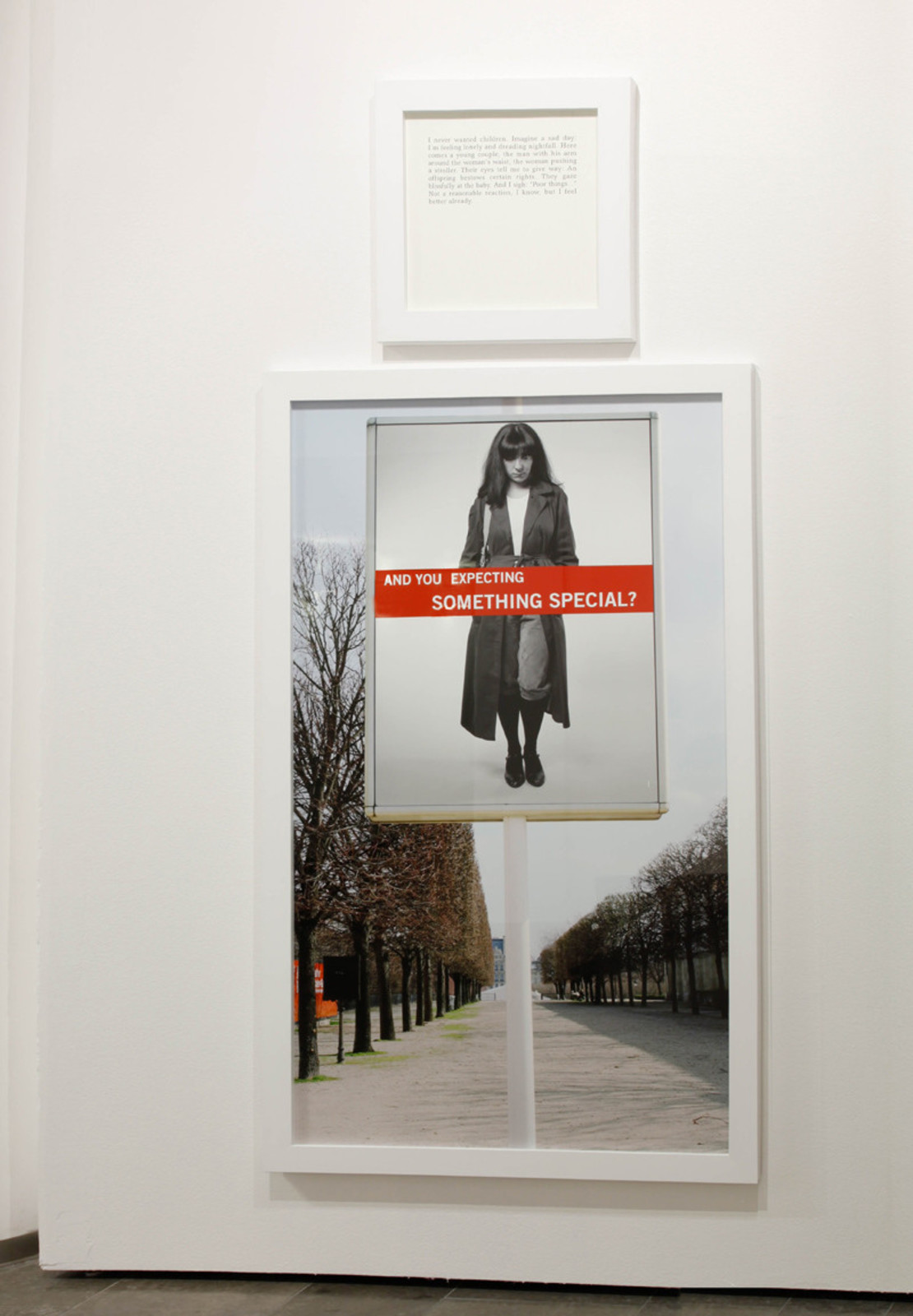 Sophie Calle. To Victor Hasselblad. 2010. Digital print on aluminium, text. 170 x 100 cm