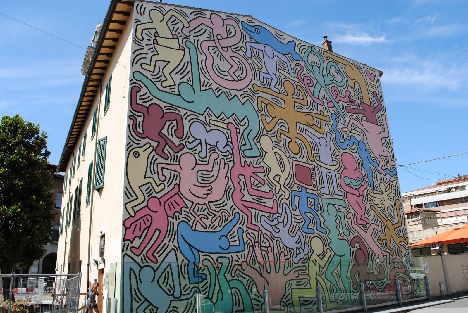 Keith Haring. Tuttomondo/All-world. 1989. Mural. Chiesa di Sant'Antonio, Pisa