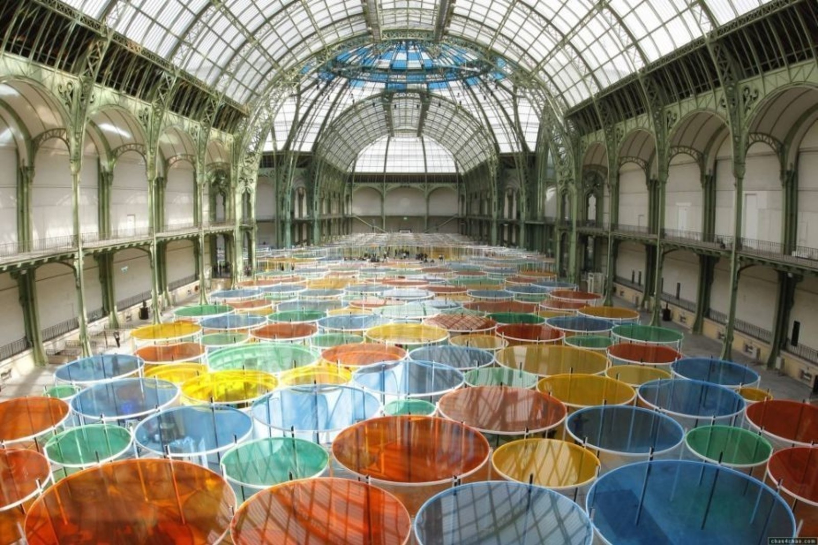 Daniel Buren. Exsentrique(s), travail in situ. 2012. Installation. Grand Palais (Paris, France).