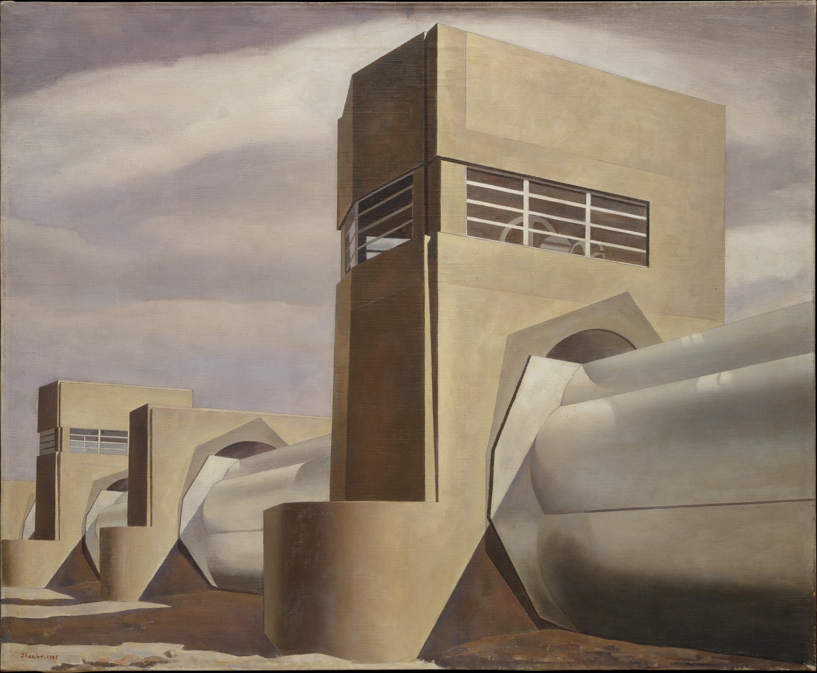 Charles Sheeler. Water. 1945. Oil on canvas. 61 x 74 cm. The Metropolitan Museum of Art (New York City, United States).